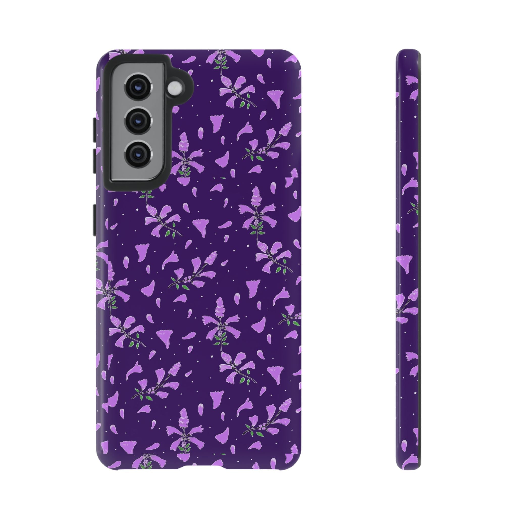 Purple Wild Flower Tough Phone Cases Printify