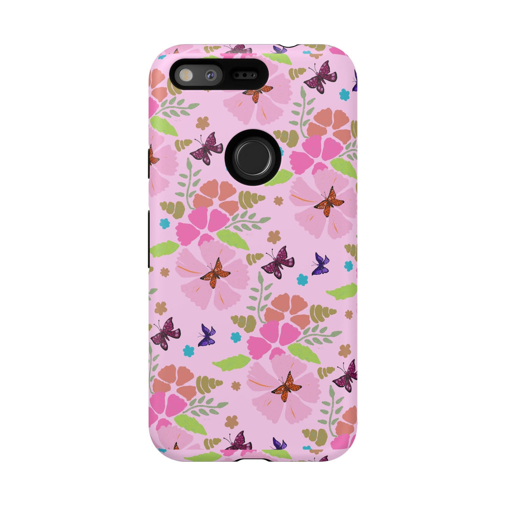Pink Butterfly Garden Theme Tough Cases Printify