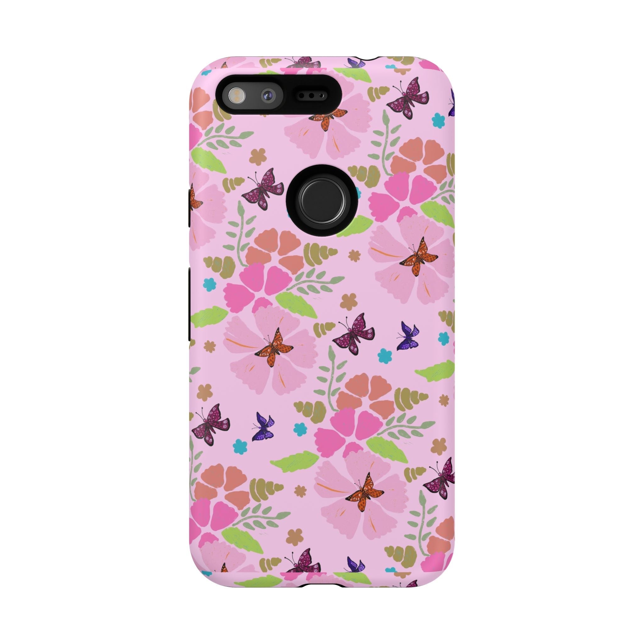 Pink Butterfly Garden Theme Tough Cases Printify
