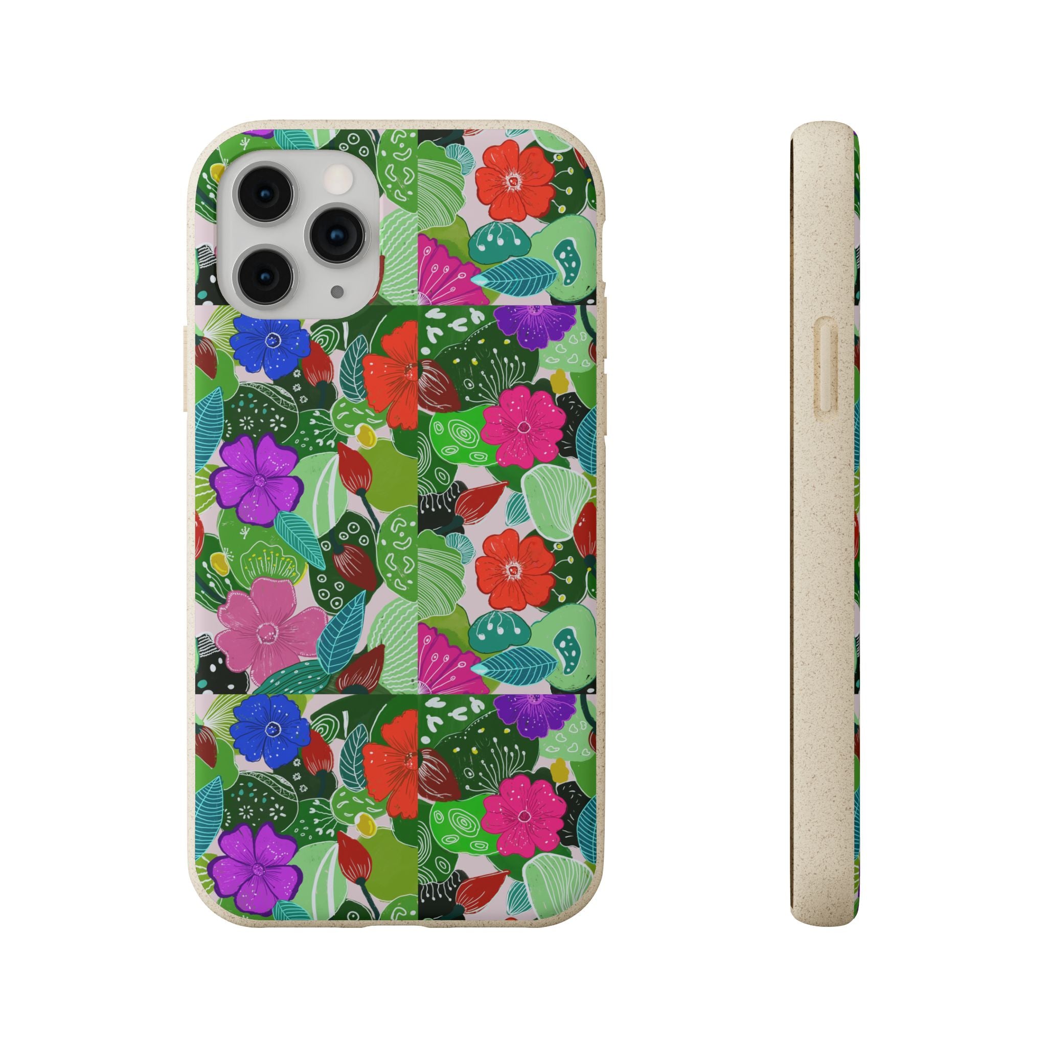 Multicolor Botanic Garden Biodegradable Cases