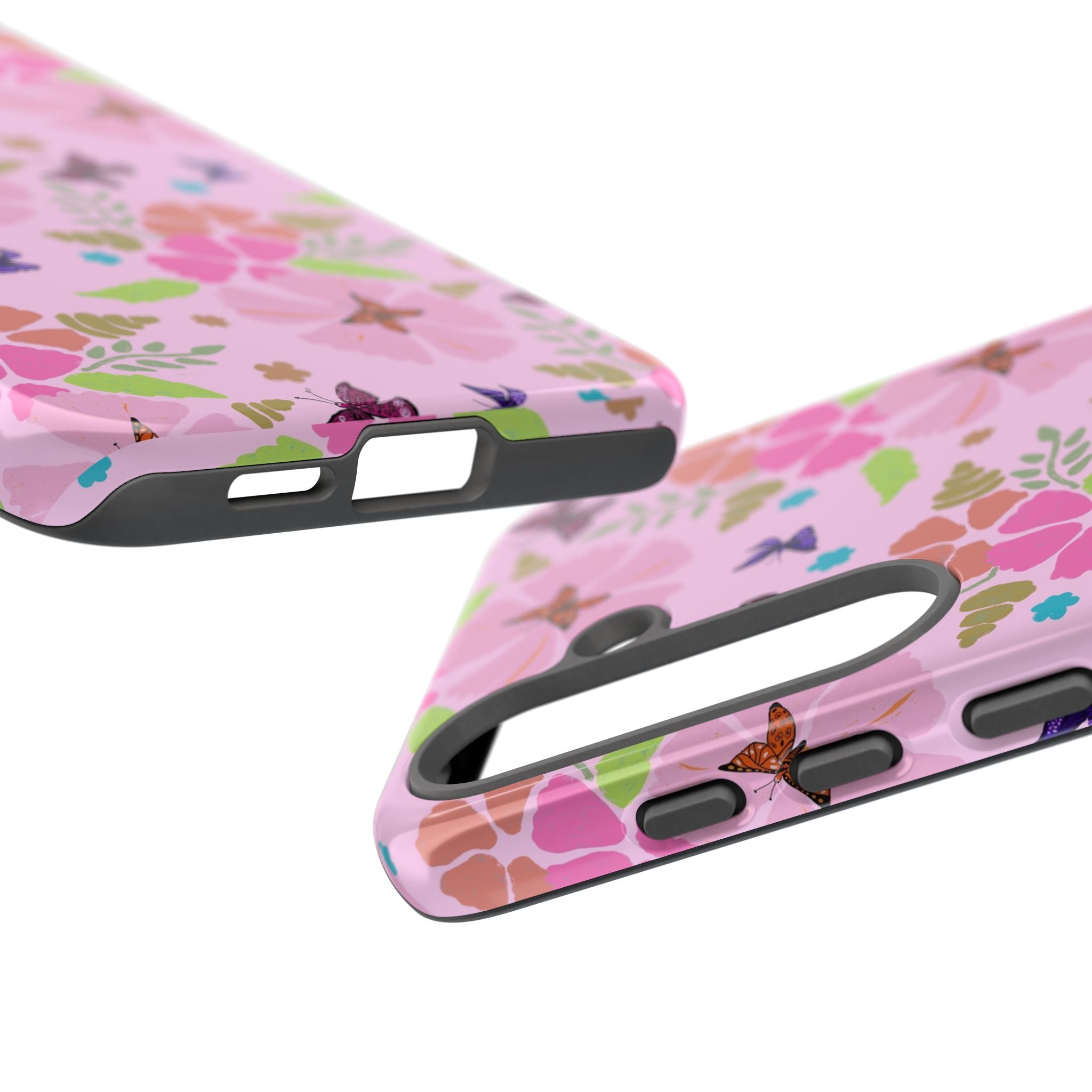 Pink Butterfly Garden Theme Tough Cases Printify