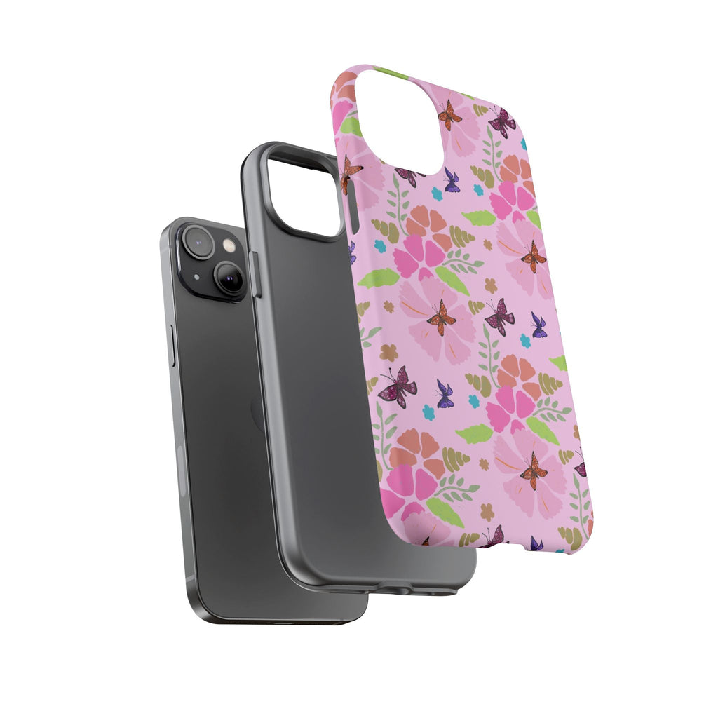 Pink Butterfly Garden Theme Tough Cases Printify