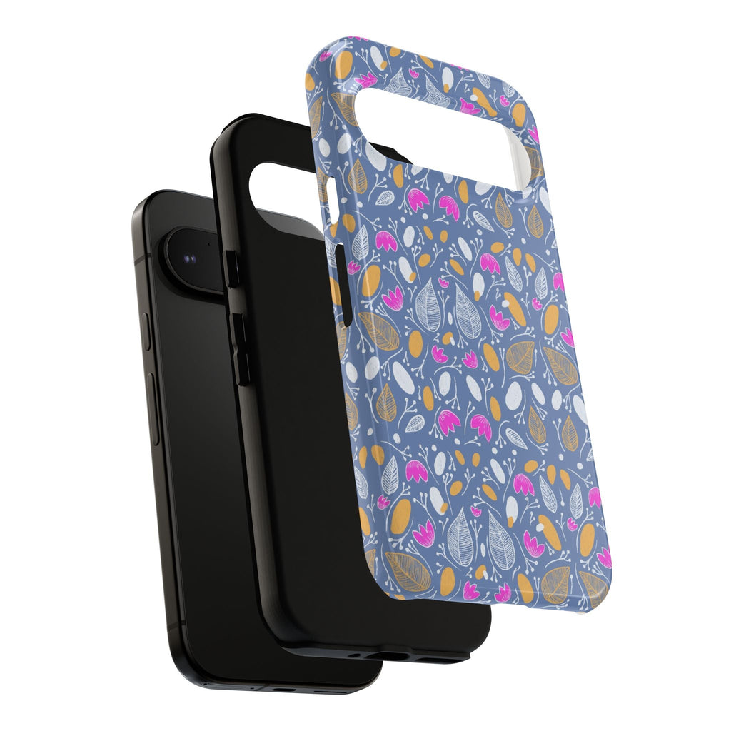 Abstract Grey Small BotanicThemed Tough Cases-Matte and Glossy Printify