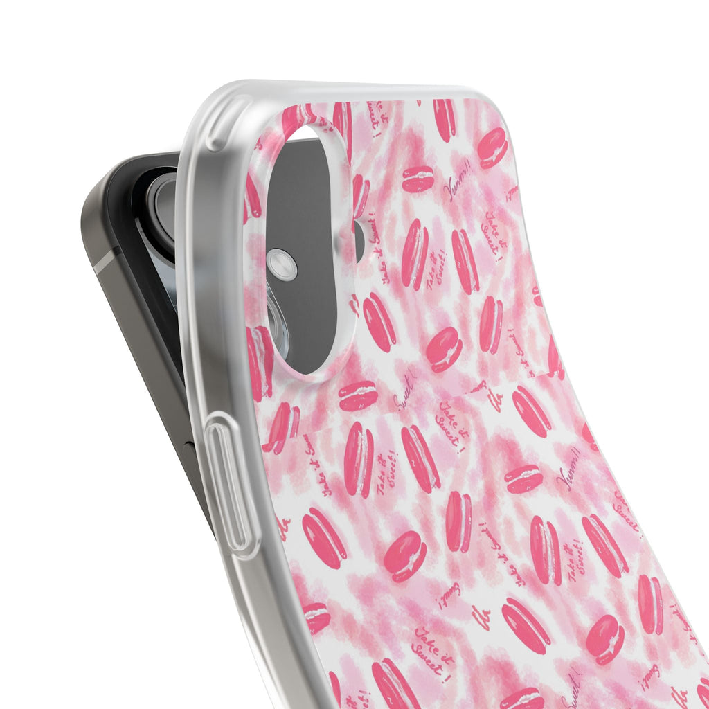 Macaron Hand Drawn Designed Flexi Phone Cases Printify