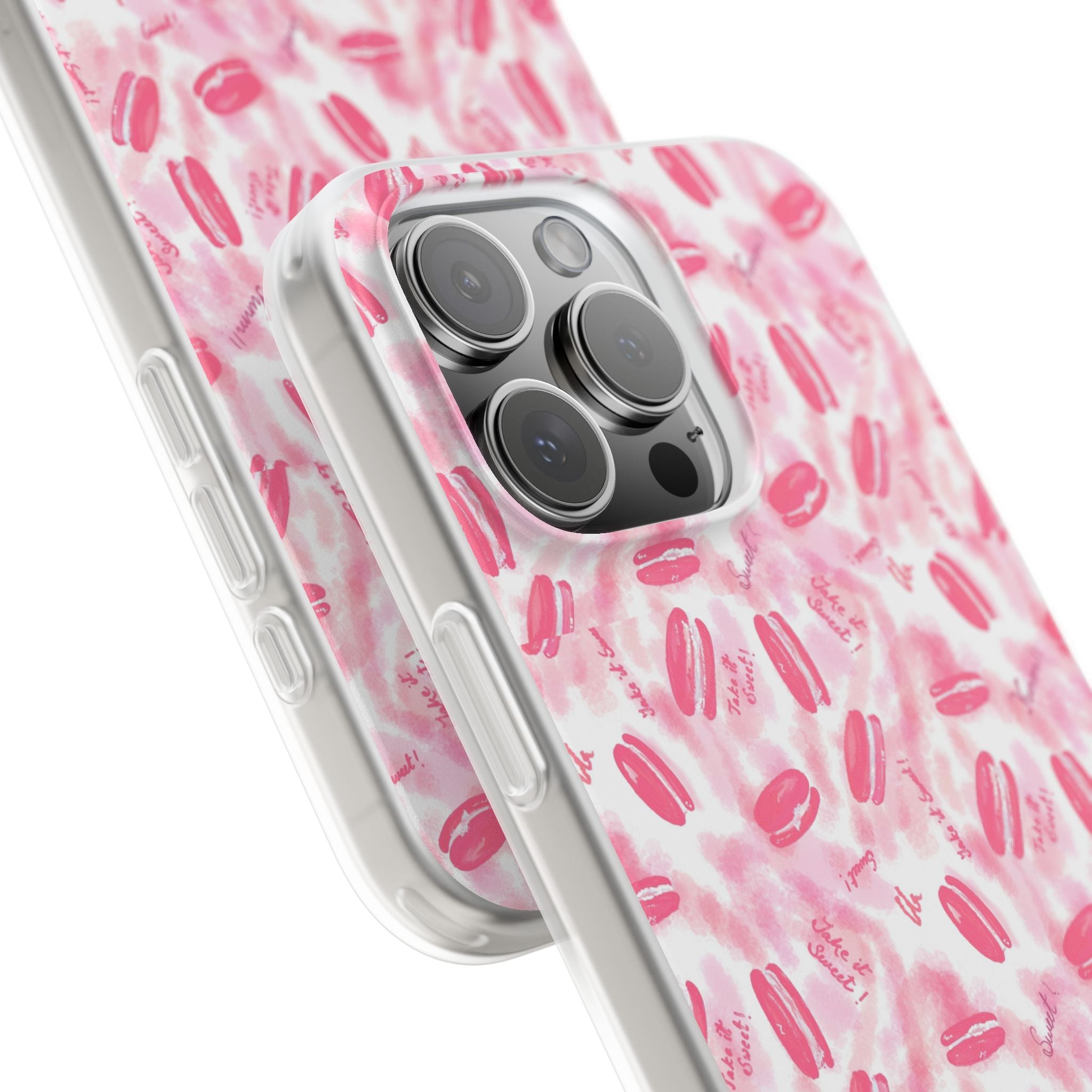 Macaron Hand Drawn Designed Flexi Phone Cases Printify