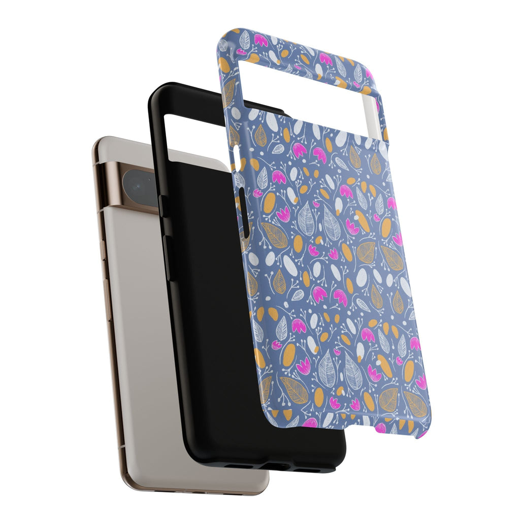Abstract Grey Small BotanicThemed Tough Cases-Matte and Glossy Printify