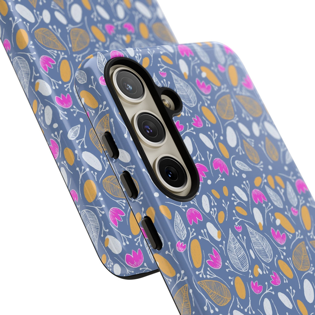 Abstract Grey Small BotanicThemed Tough Cases-Matte and Glossy Printify