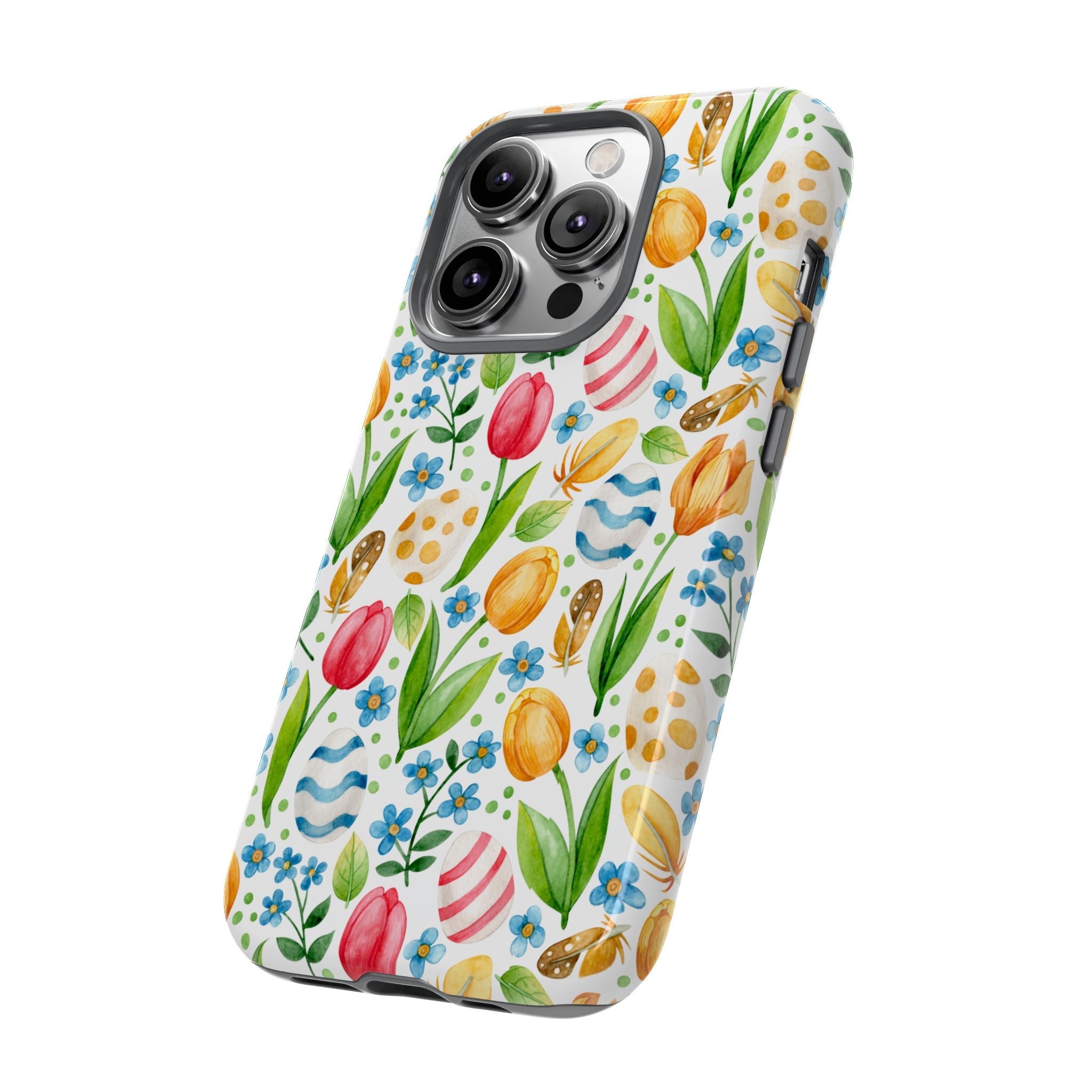 Cute Tulip Egg Theme Tough Cases Printify