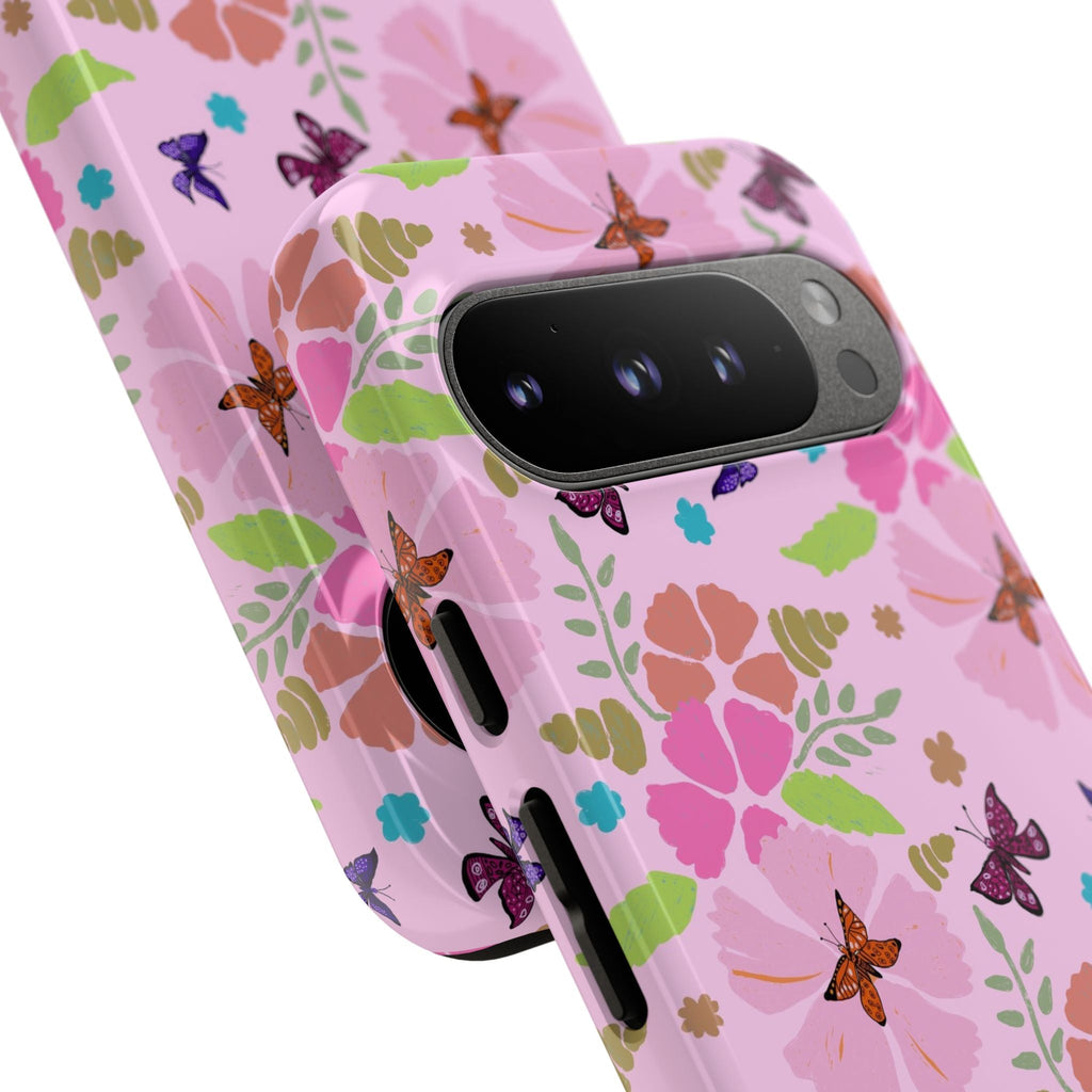 Pink Butterfly Garden Theme Tough Cases Printify
