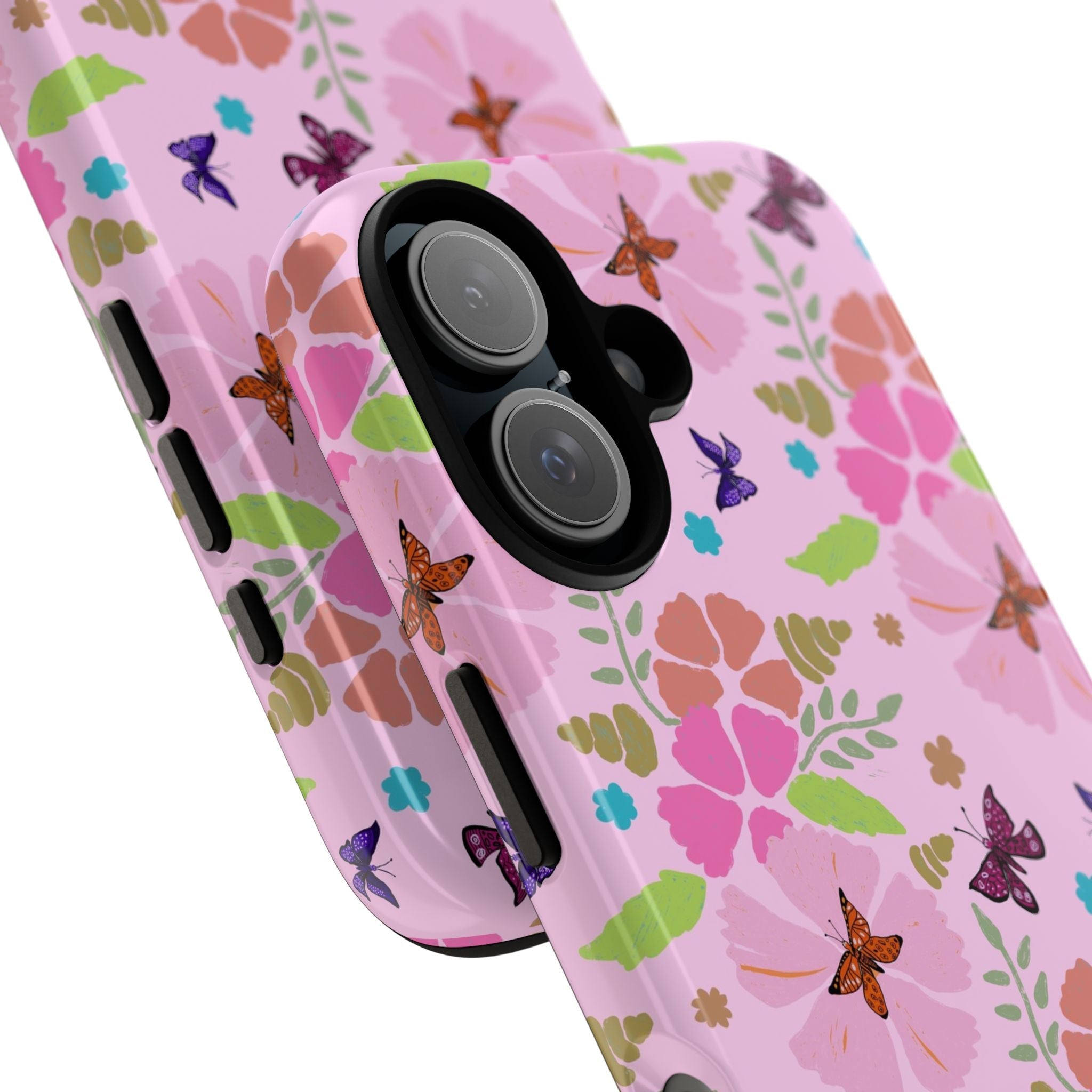 Pink Butterfly Garden Theme Tough Cases Printify