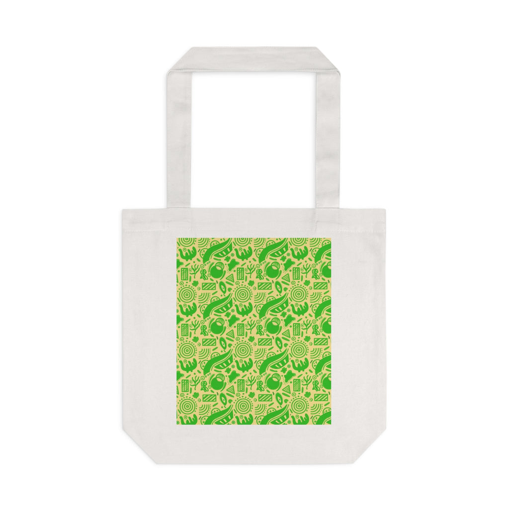 Abstract Hand Drawn Tribal Cotton Tote Bag Printify