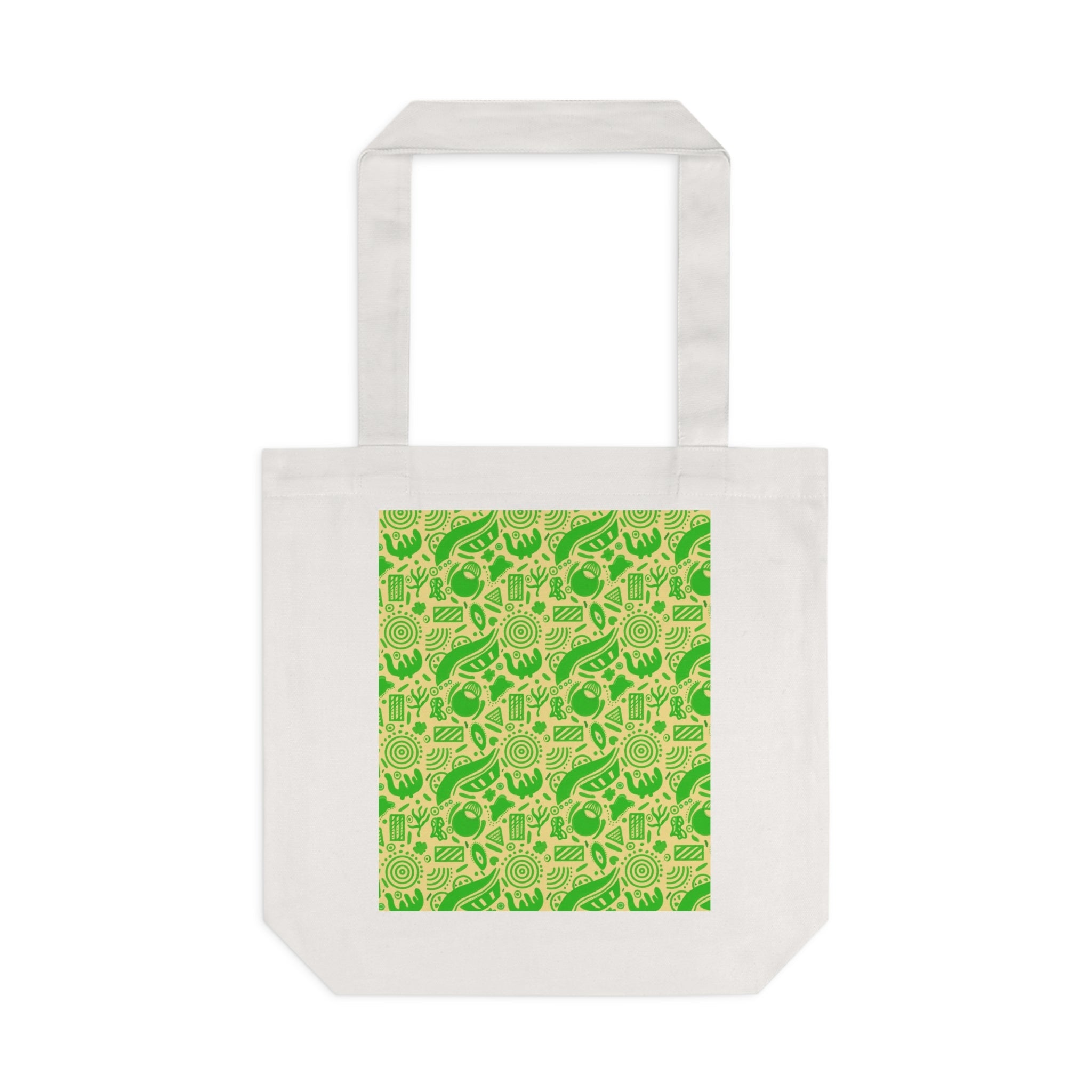 Abstract Hand Drawn Tribal Cotton Tote Bag Printify