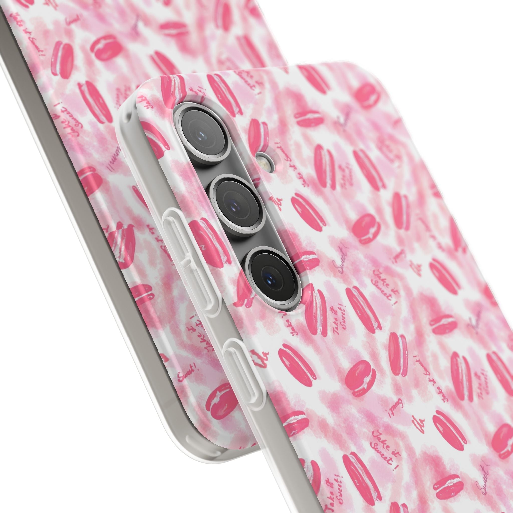 Macaron Hand Drawn Designed Flexi Phone Cases Printify