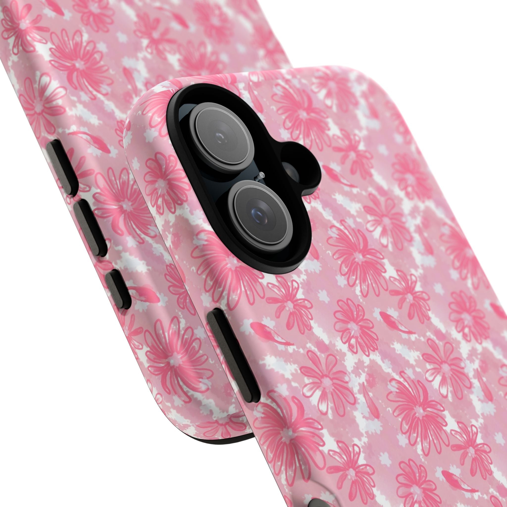 Flora Pink White Phone Case (Carry Original Art Drawn) Printify