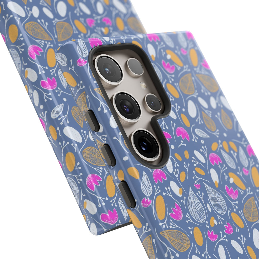 Abstract Grey Small BotanicThemed Tough Cases-Matte and Glossy Printify