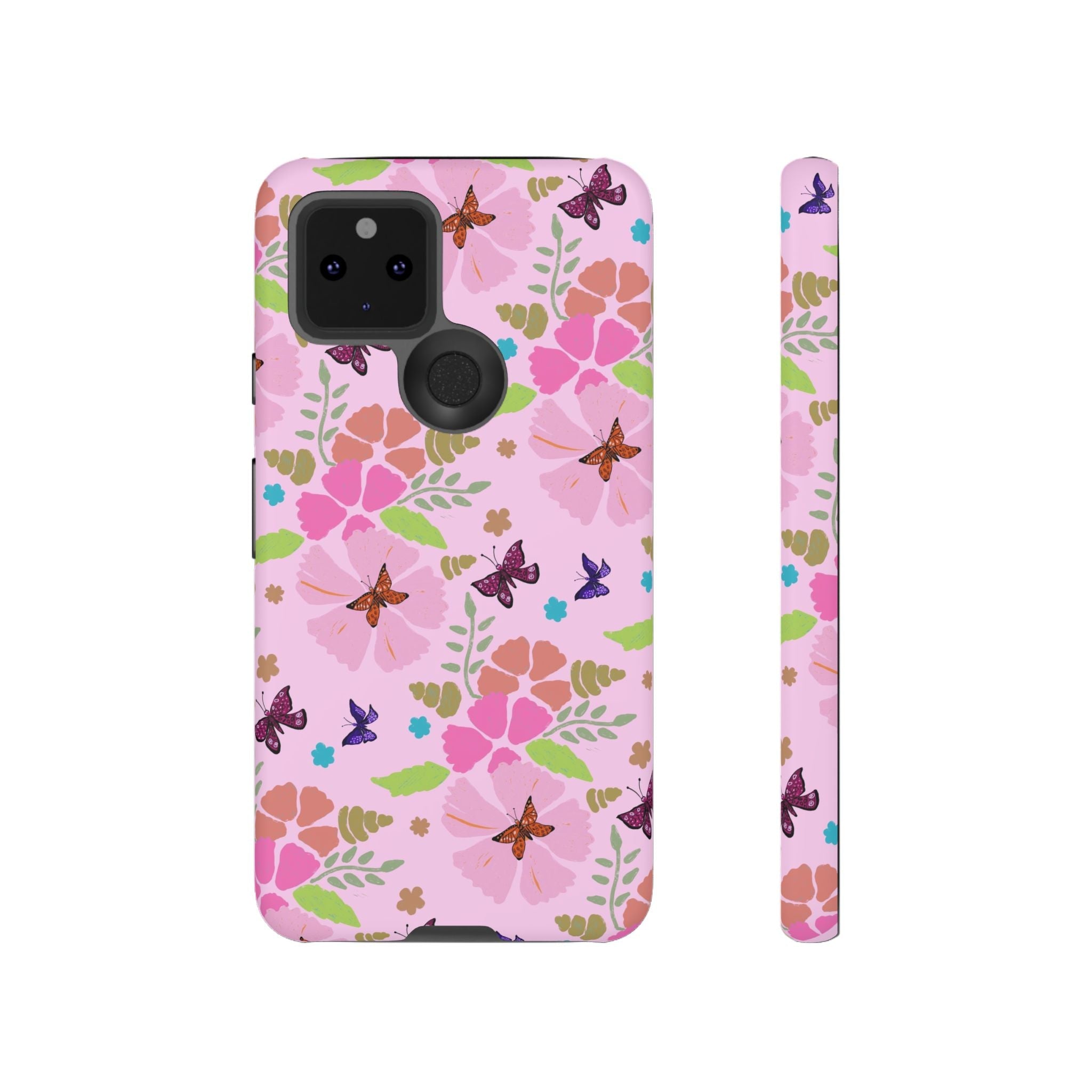 Pink Butterfly Garden Theme Tough Cases Printify