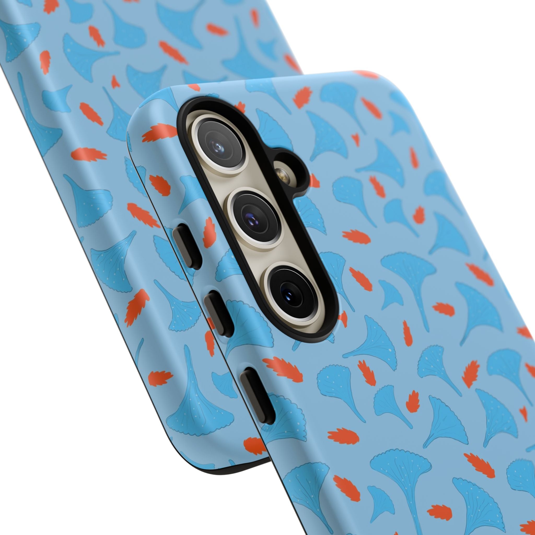 Blue Orange Odd Shape Themed Tough Cases Printify