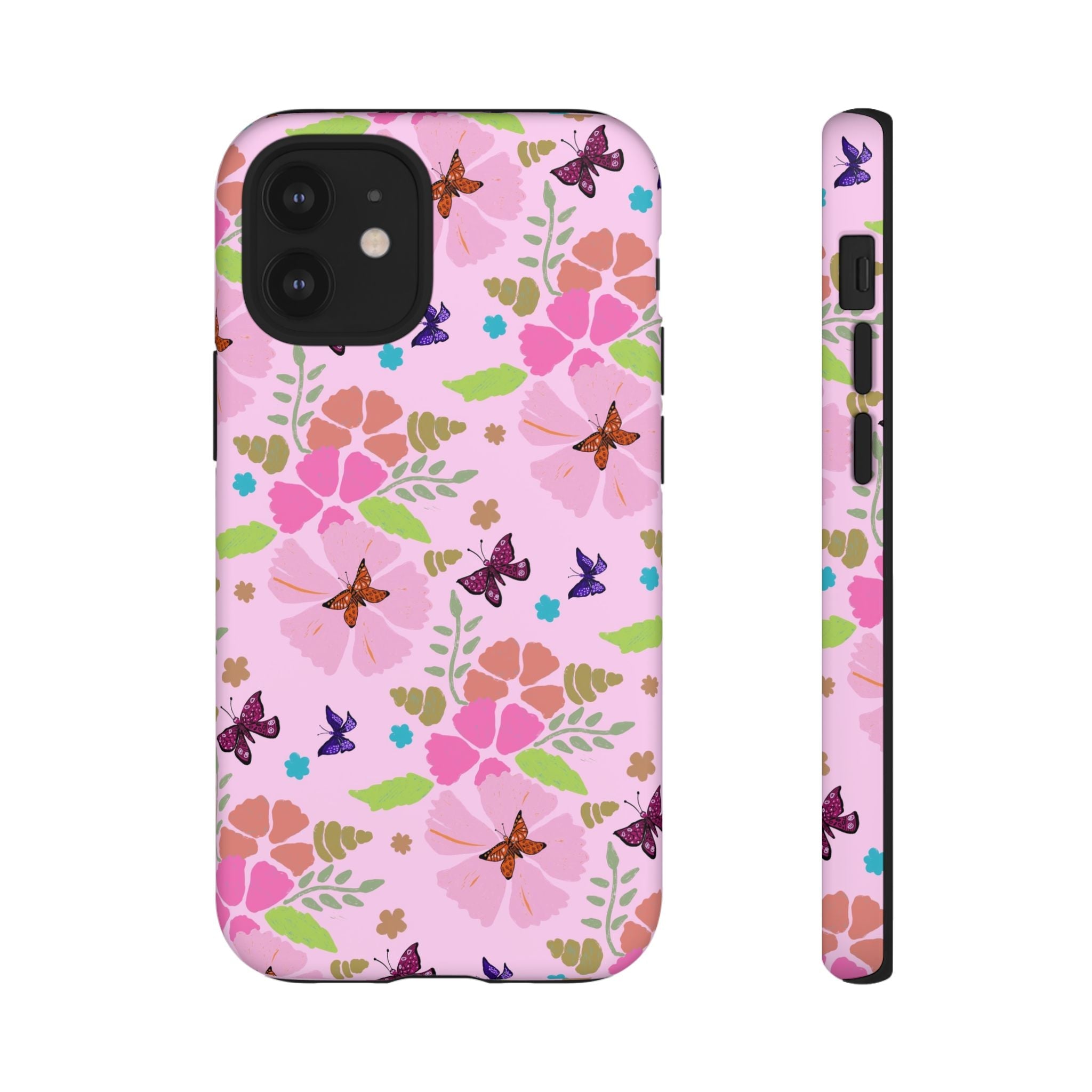 Pink Butterfly Garden Theme Tough Cases Printify