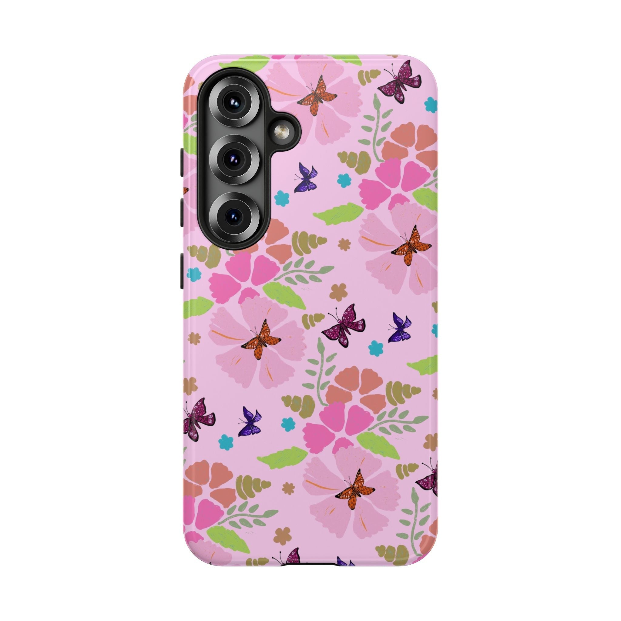 Pink Butterfly Garden Theme Tough Cases Printify