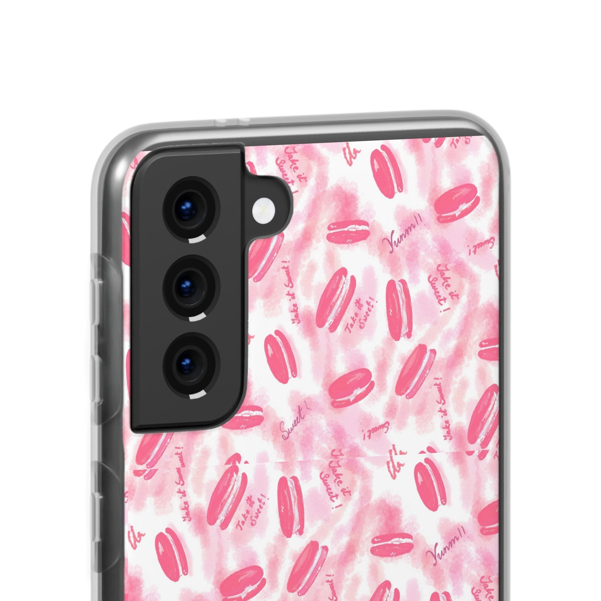 Macaron Hand Drawn Designed Flexi Phone Cases Printify
