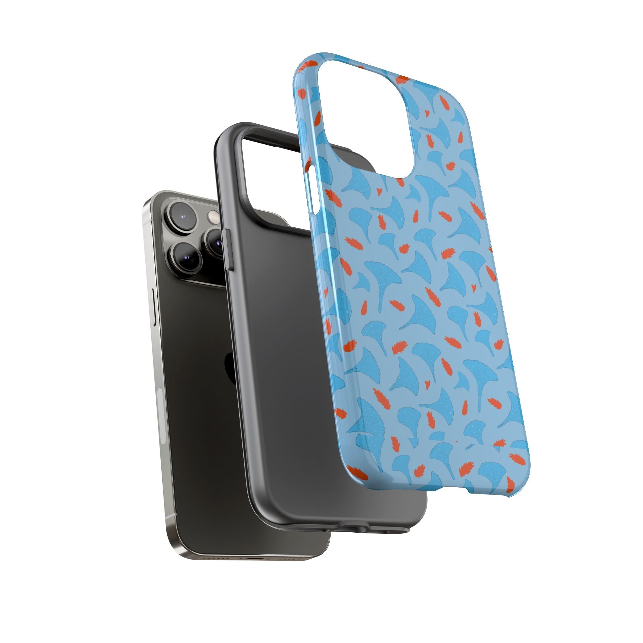 Blue Orange Odd Shape Themed Tough Cases Printify