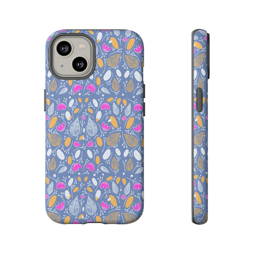 Abstract Grey Small BotanicThemed Tough Cases-Matte and Glossy Printify