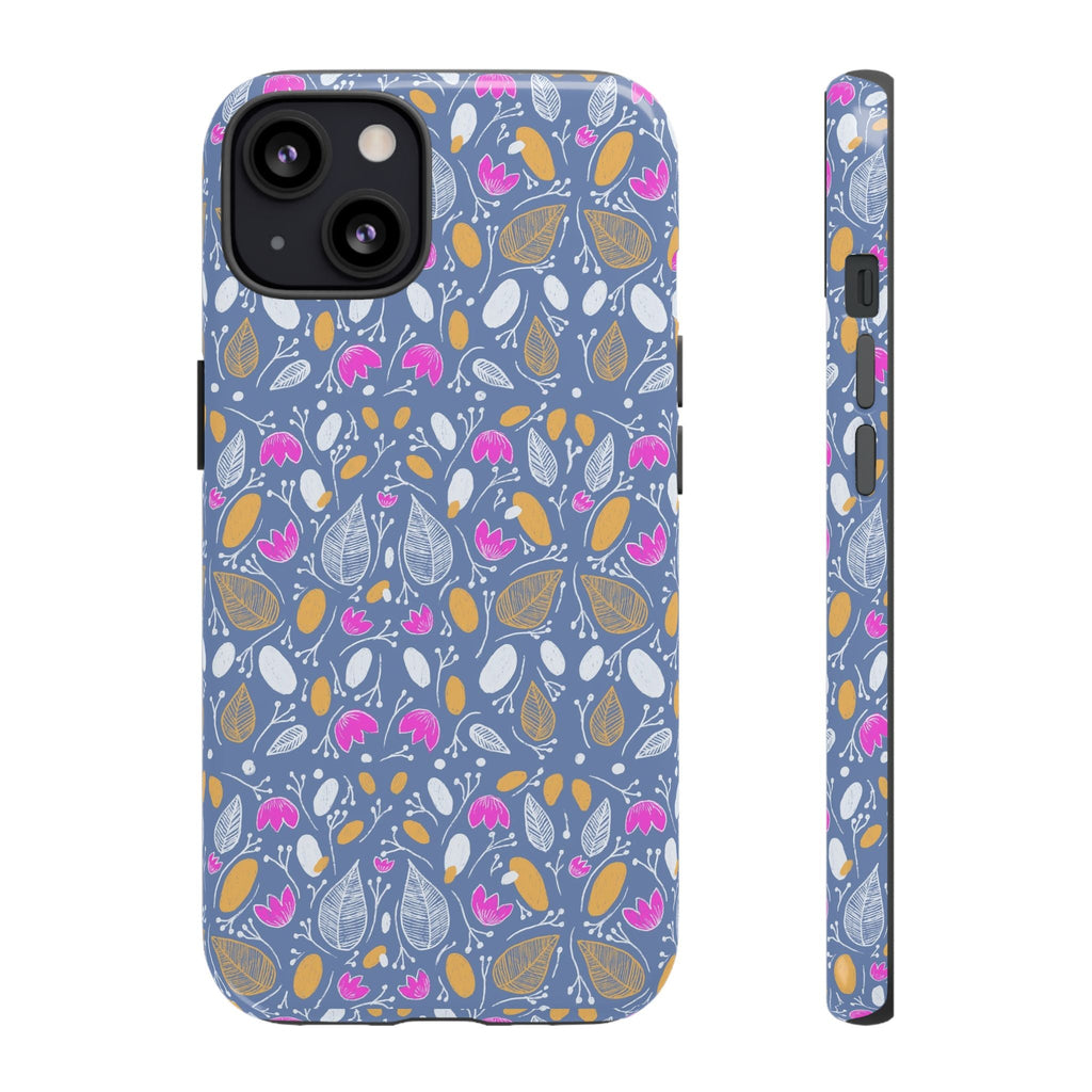 Abstract Grey Small BotanicThemed Tough Cases-Matte and Glossy Printify