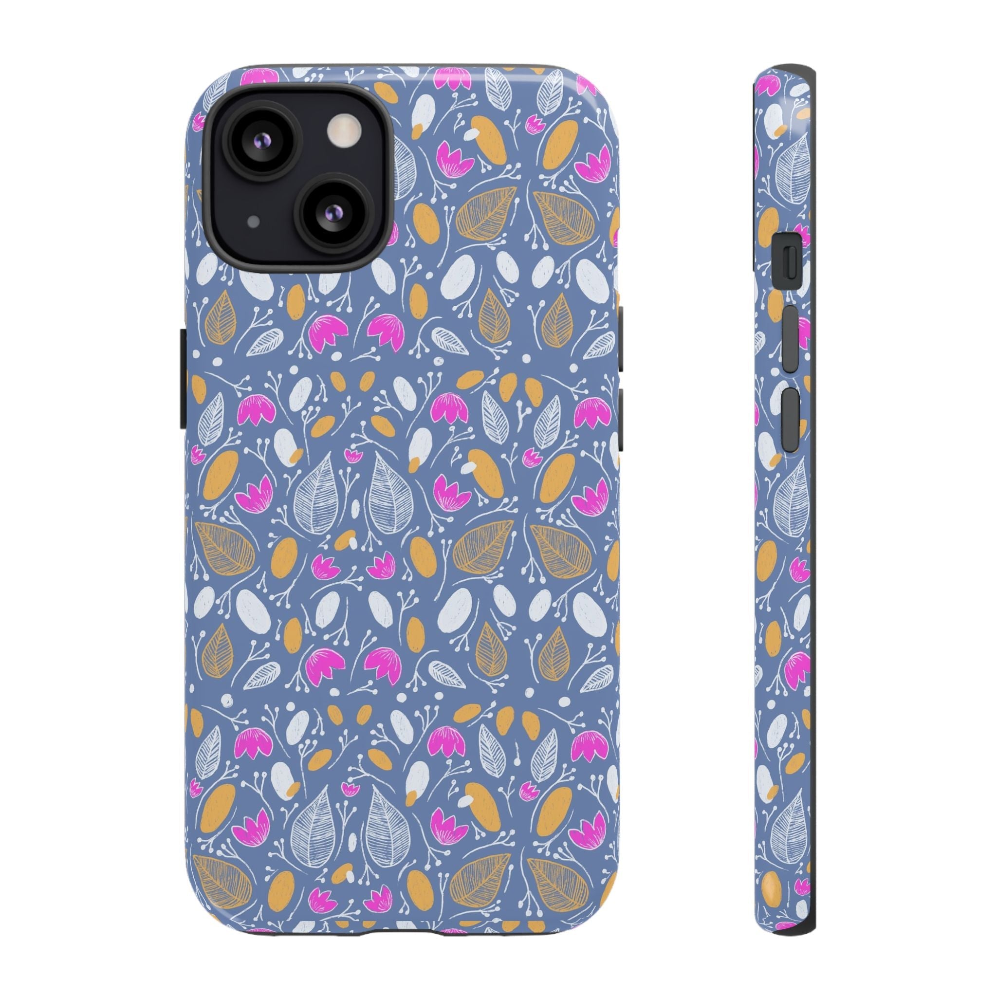 Abstract Grey Small BotanicThemed Tough Cases-Matte and Glossy Printify