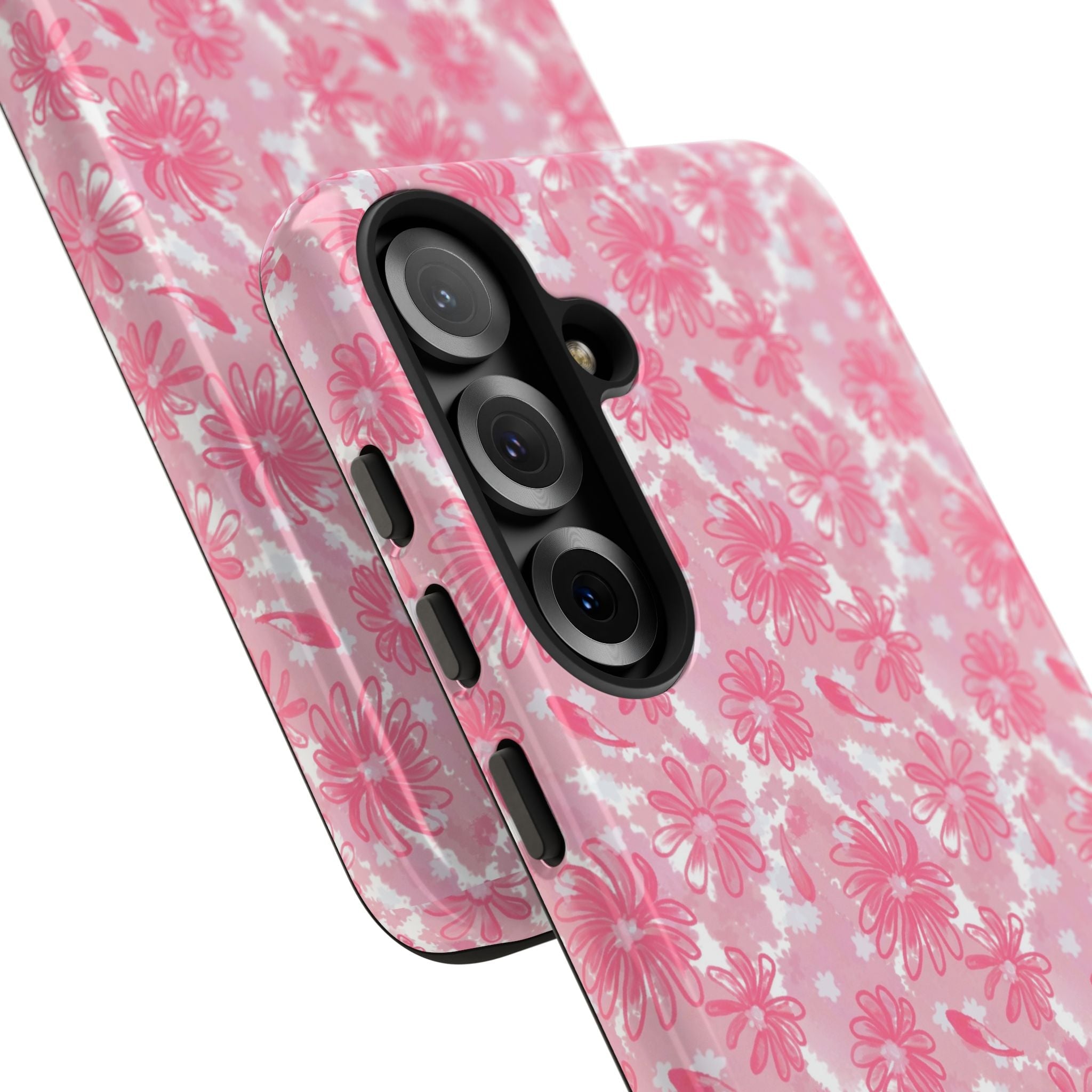 Flora Pink White Phone Case (Carry Original Art Drawn) Printify