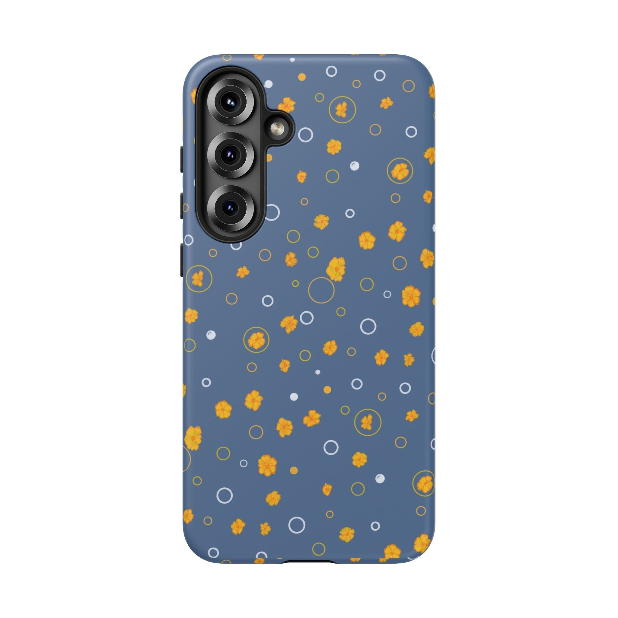 Bluish Grey -Small Cute Wild Flower -Hand Designed Prints-Tough Cases Printify