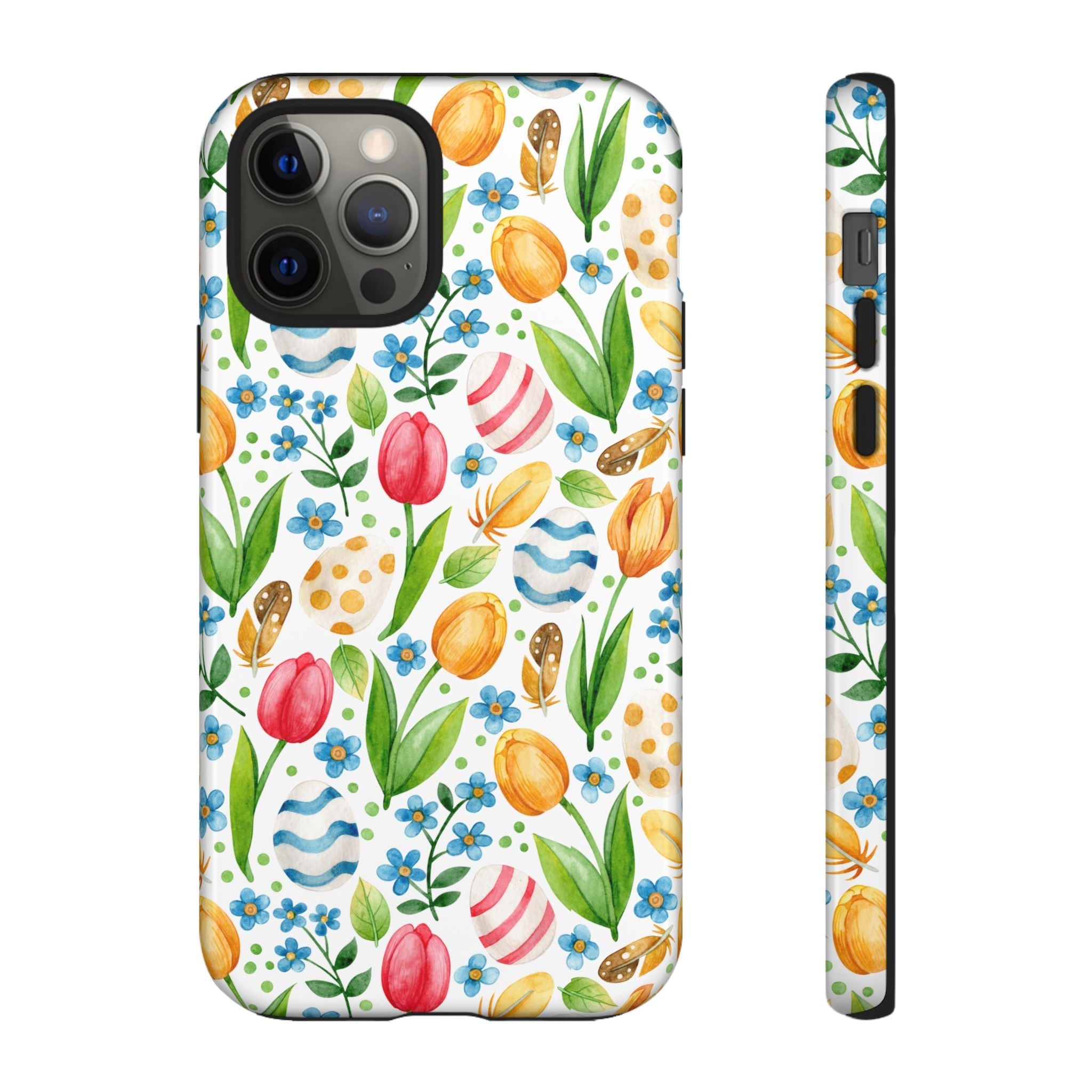 Cute Tulip Egg Theme Tough Cases Printify