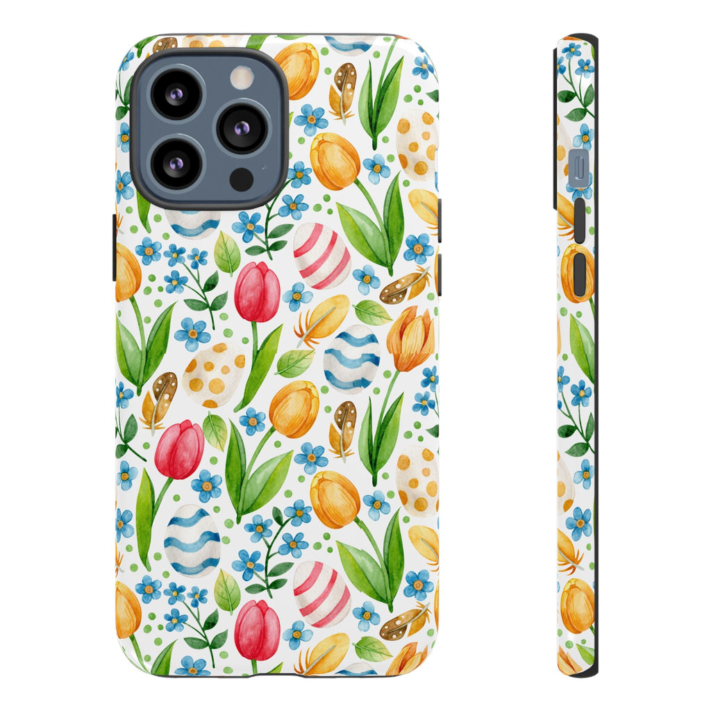 Cute Tulip Egg Theme Tough Cases Printify