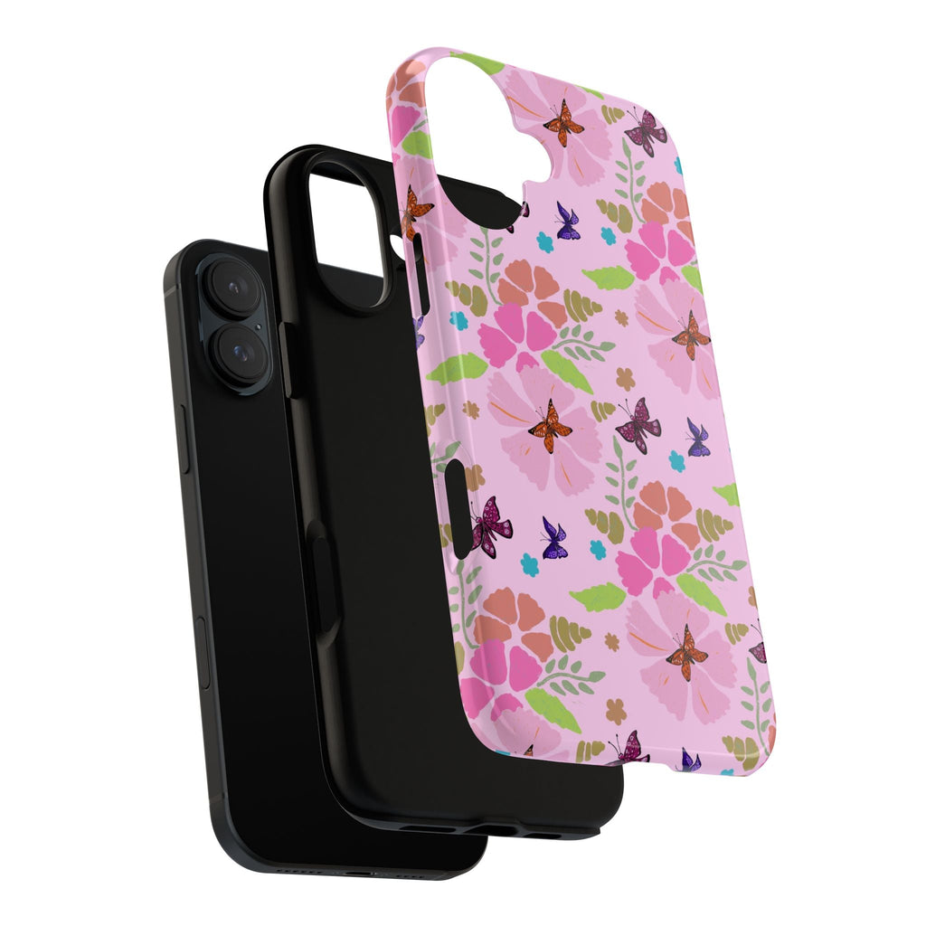 Pink Butterfly Garden Theme Tough Cases Printify