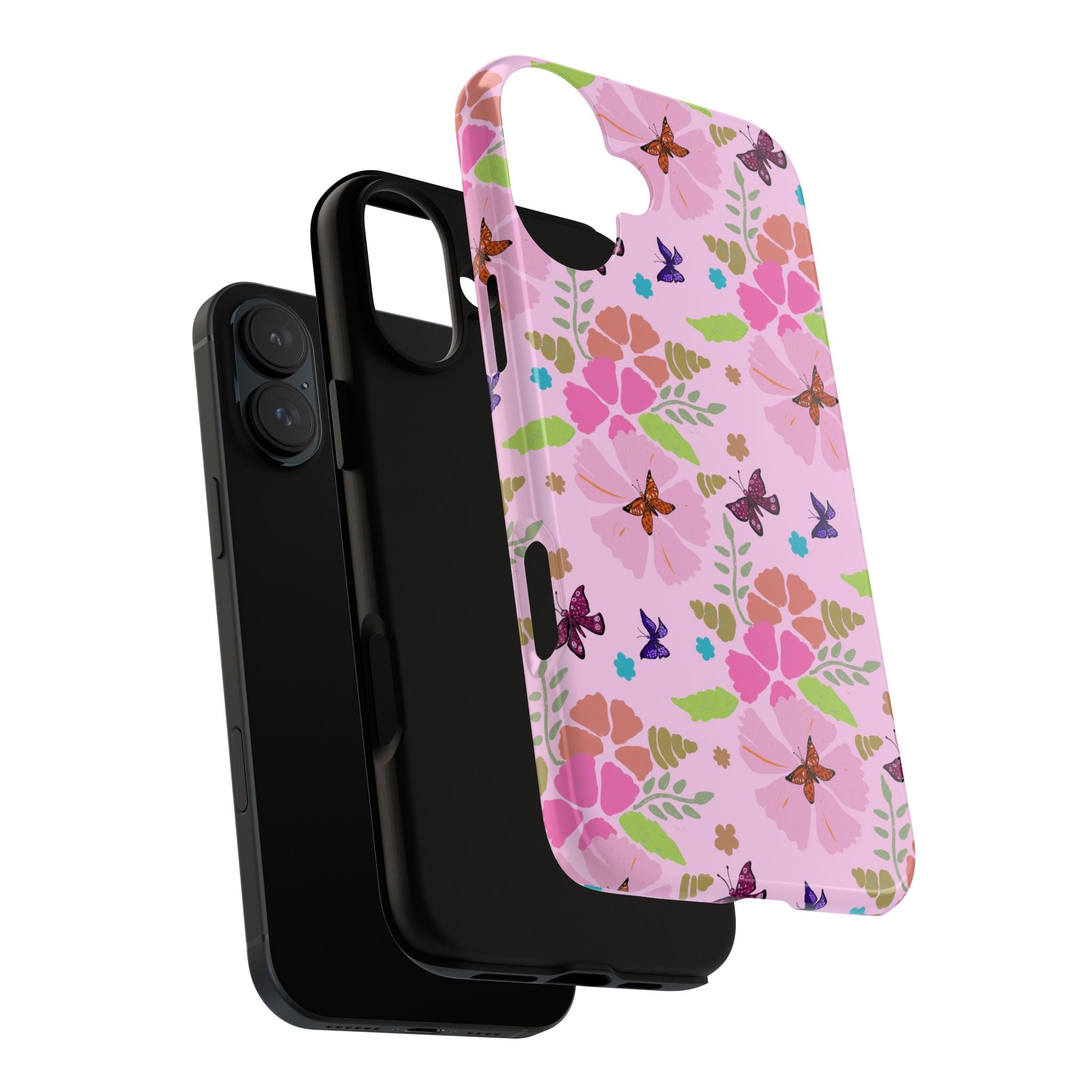 Pink Butterfly Garden Theme Tough Cases Printify