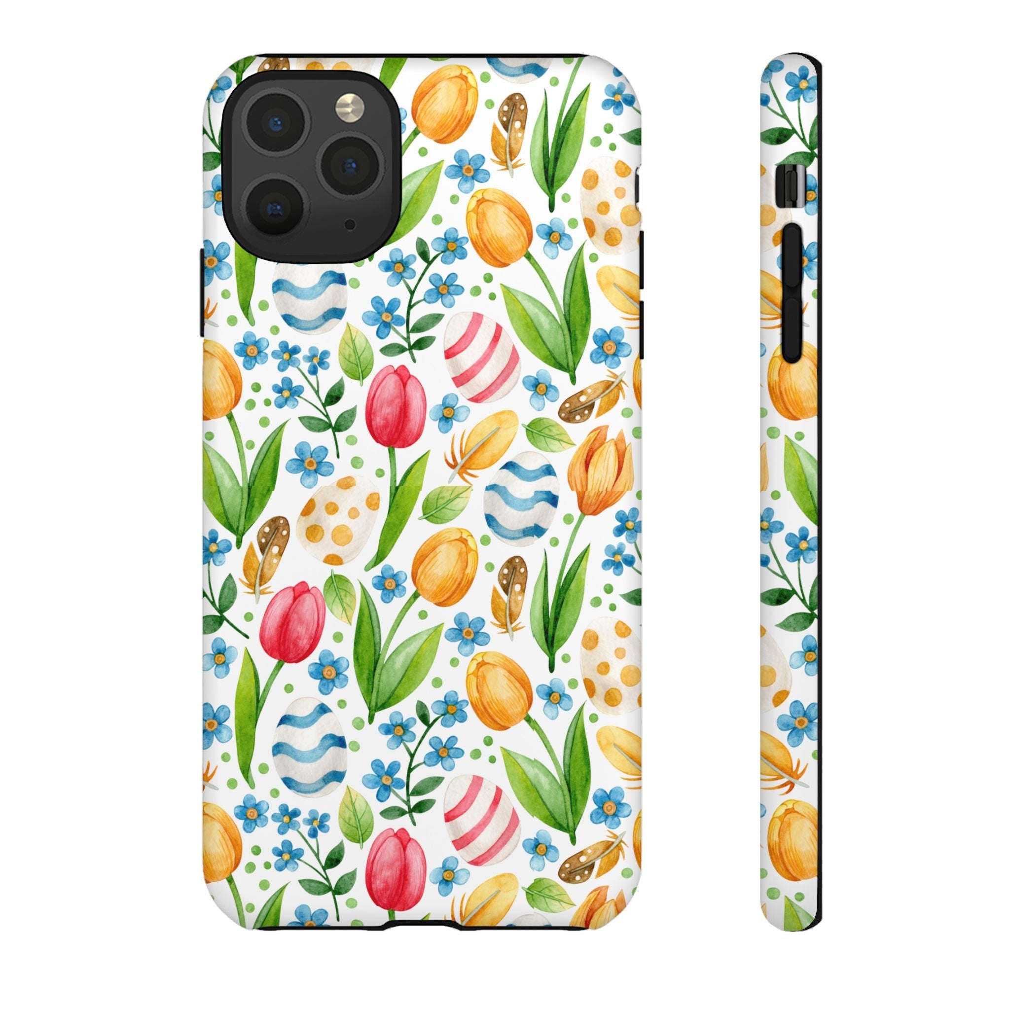 Cute Tulip Egg Theme Tough Cases Printify