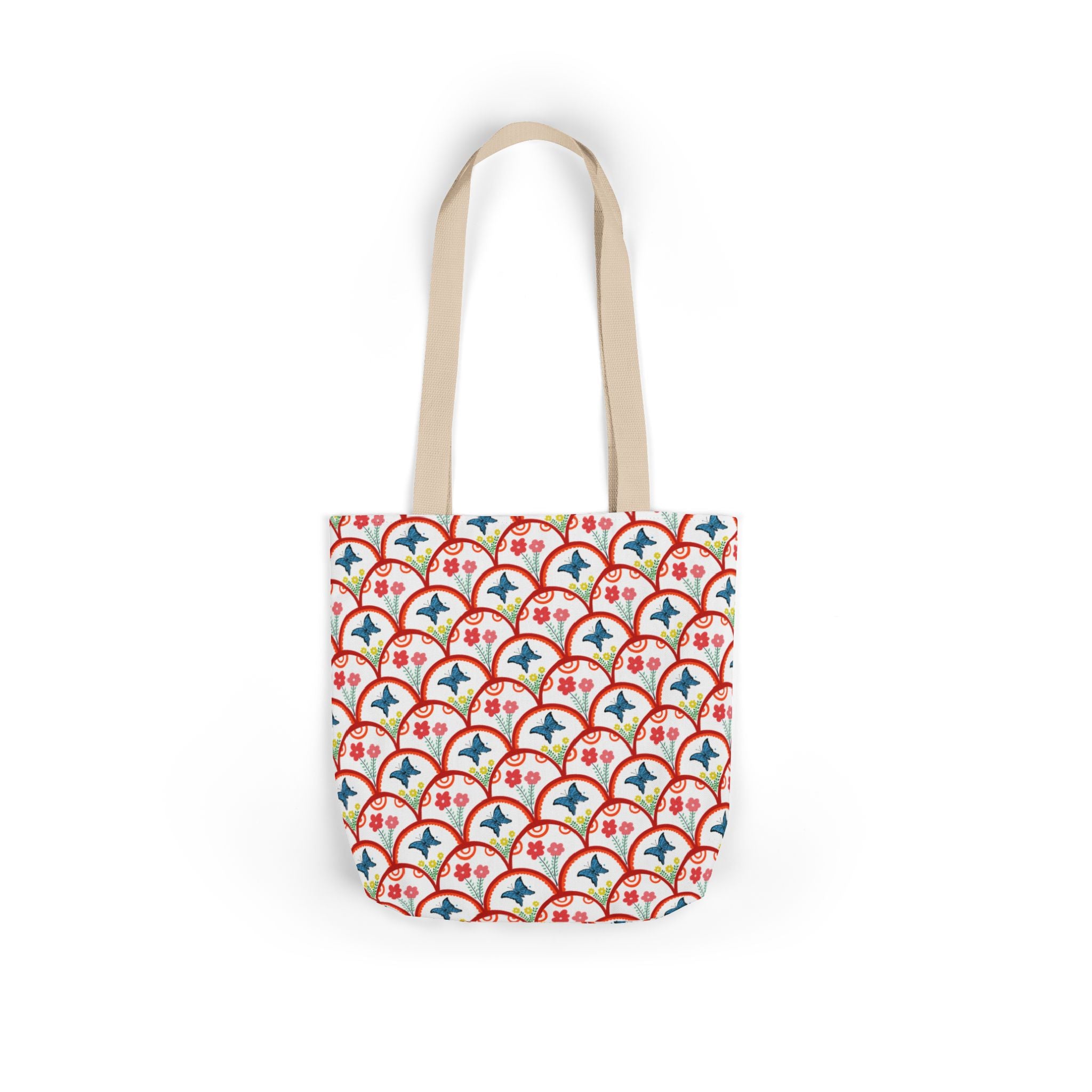 Bonjour Canvas Tote Bag | 5-Color Straps, 3 Sizes