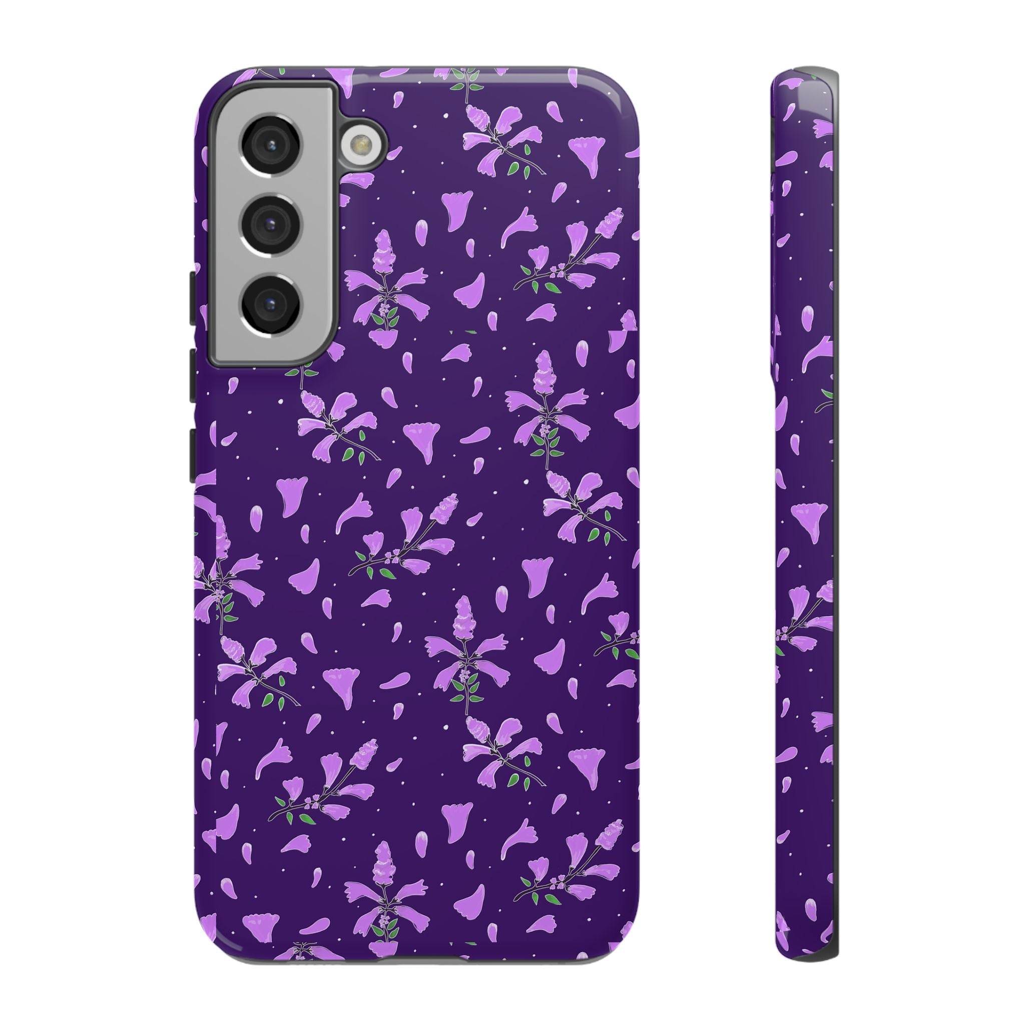 Purple Wild Flower Tough Phone Cases Printify