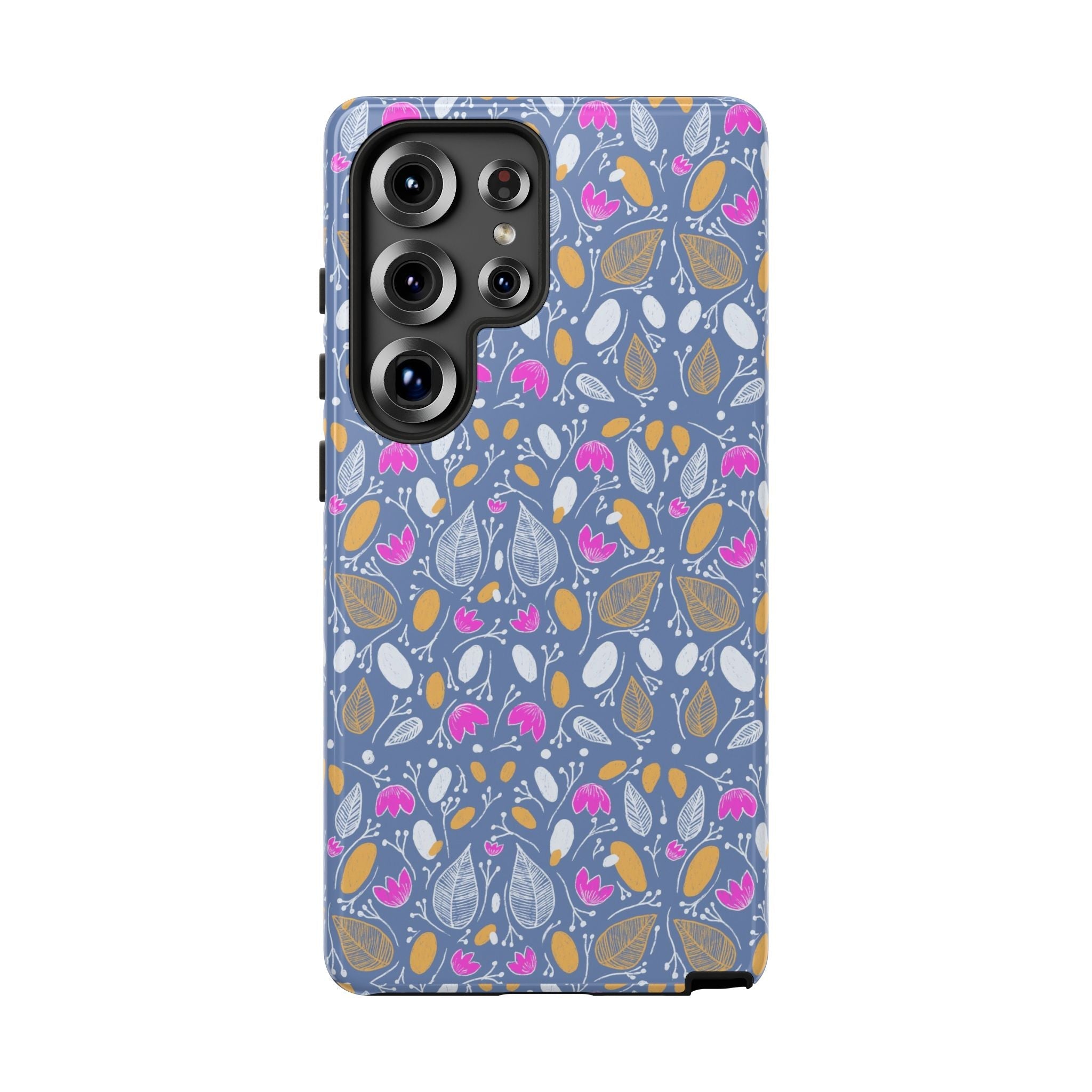 Abstract Grey Small BotanicThemed Tough Cases-Matte and Glossy Printify