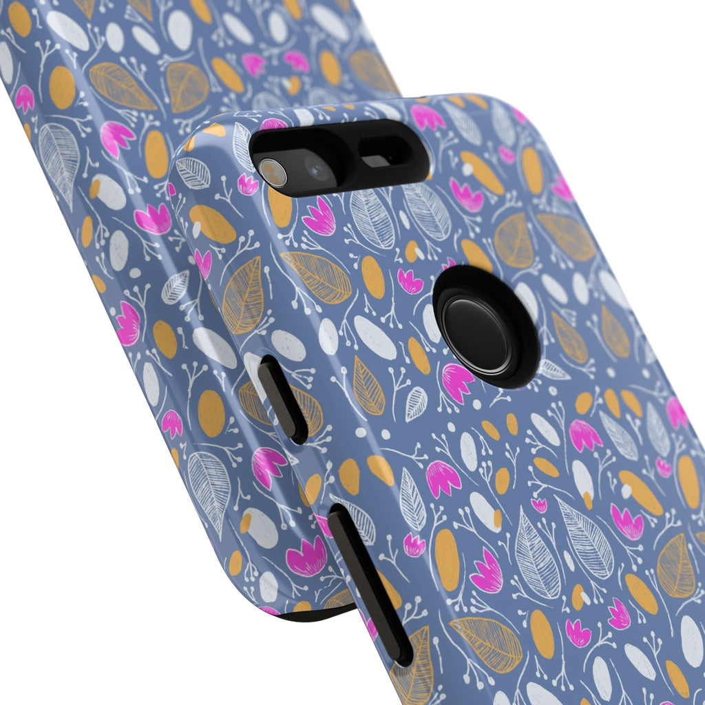 Abstract Grey Small BotanicThemed Tough Cases-Matte and Glossy Printify