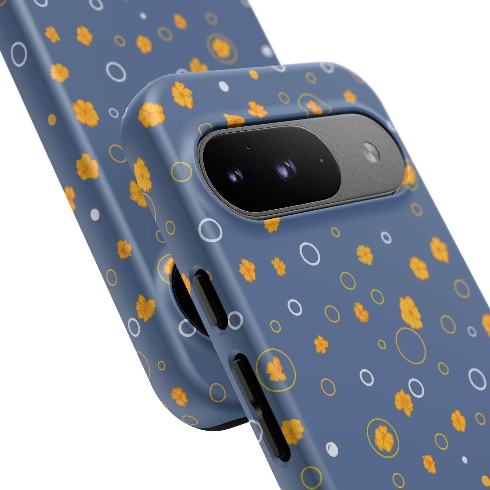 Bluish Grey -Small Cute Wild Flower -Hand Designed Prints-Tough Cases Printify