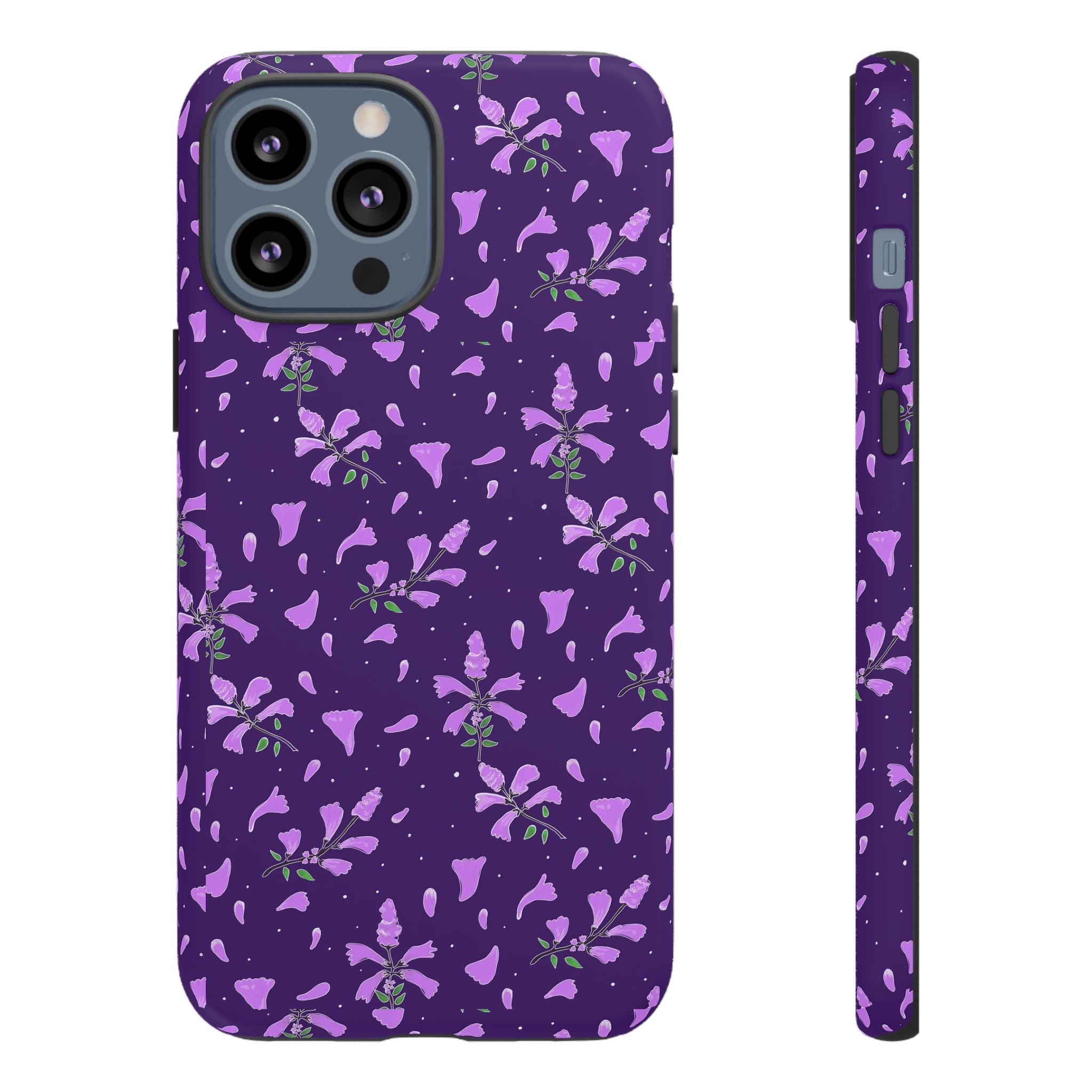 Purple Wild Flower Tough Phone Cases Printify