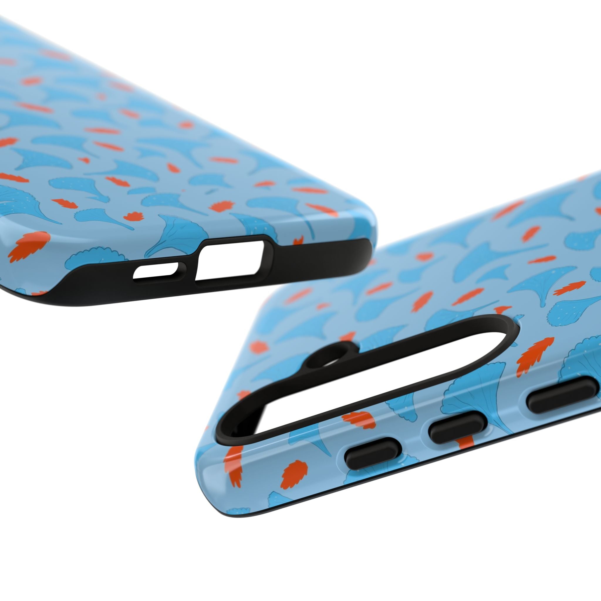 Blue Orange Odd Shape Themed Tough Cases Printify