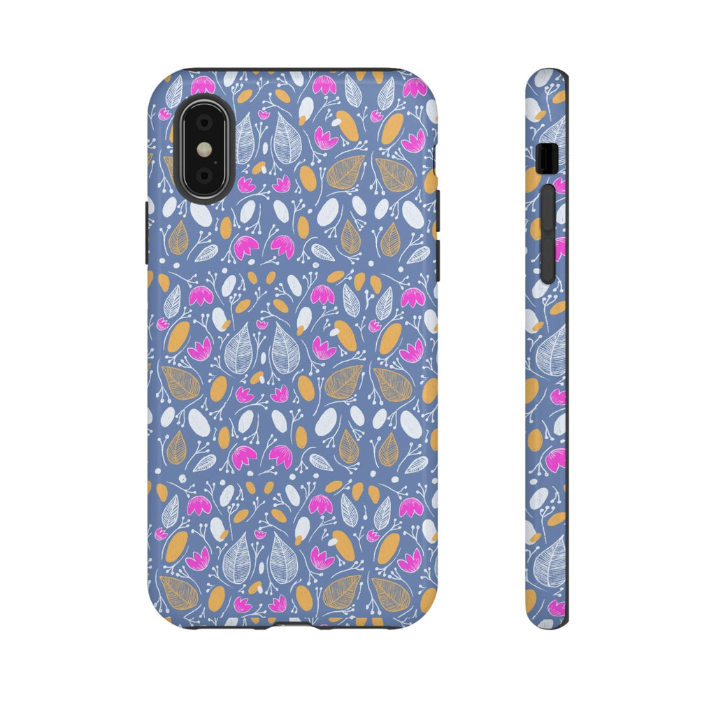 Abstract Grey Small BotanicThemed Tough Cases-Matte and Glossy Printify