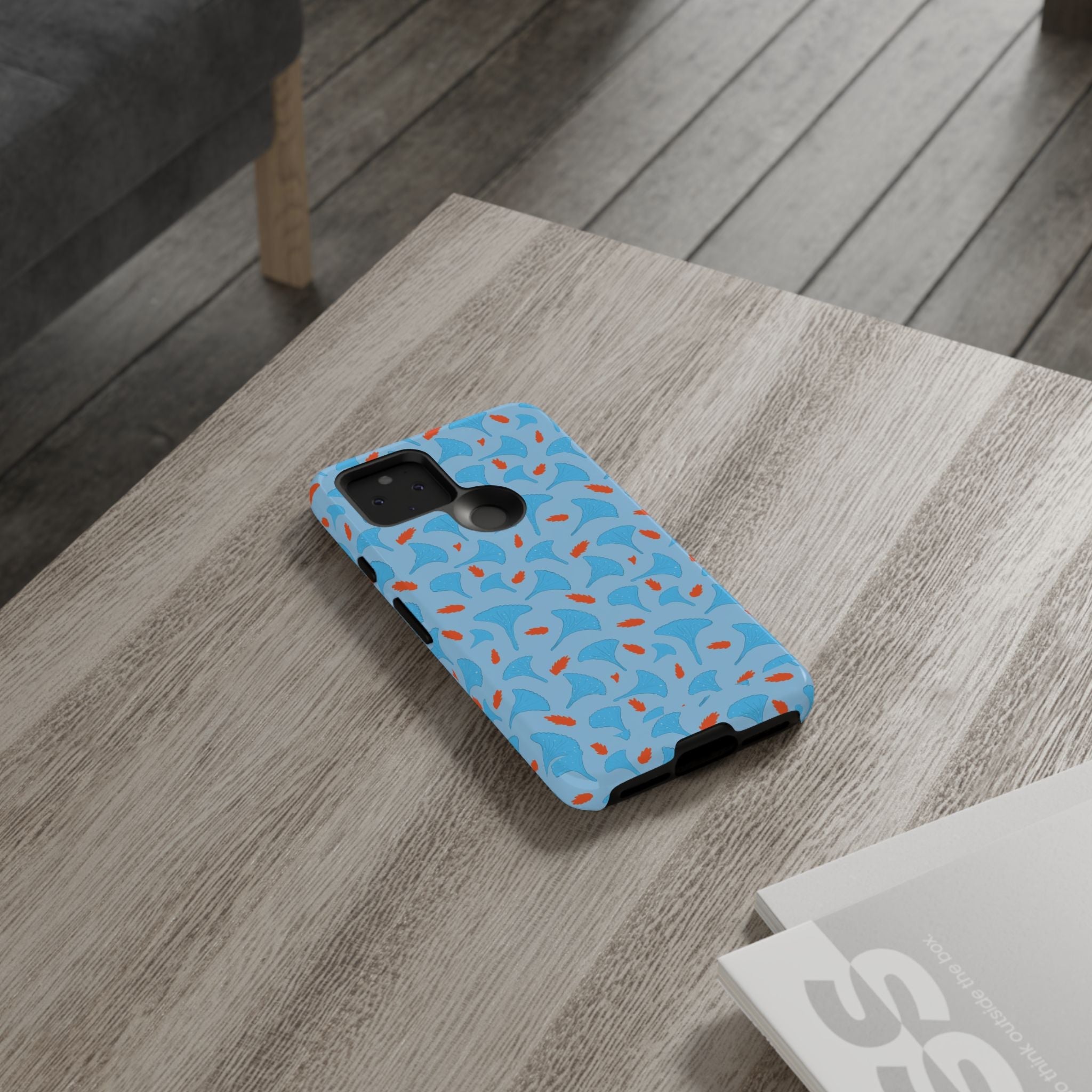 Blue Orange Odd Shape Themed Tough Cases Printify