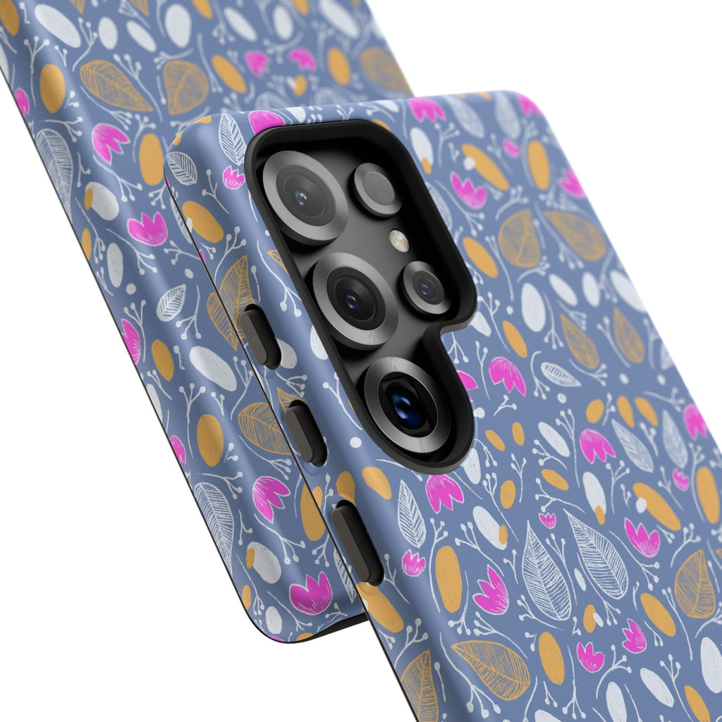 Abstract Grey Small BotanicThemed Tough Cases-Matte and Glossy Printify