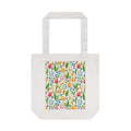 Easter Egg Tulip Hand Design Art  Cotton Tote Bag Printify