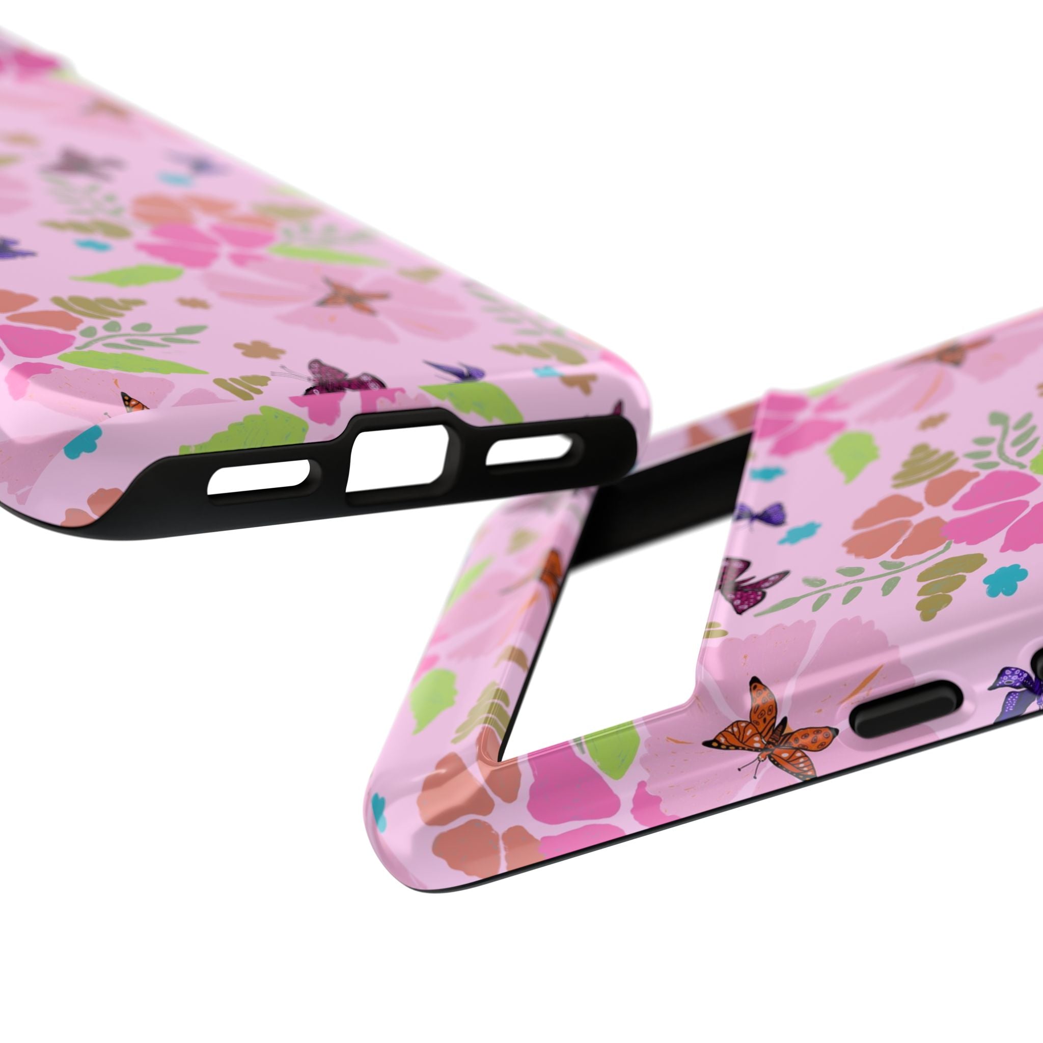 Pink Butterfly Garden Theme Tough Cases Printify