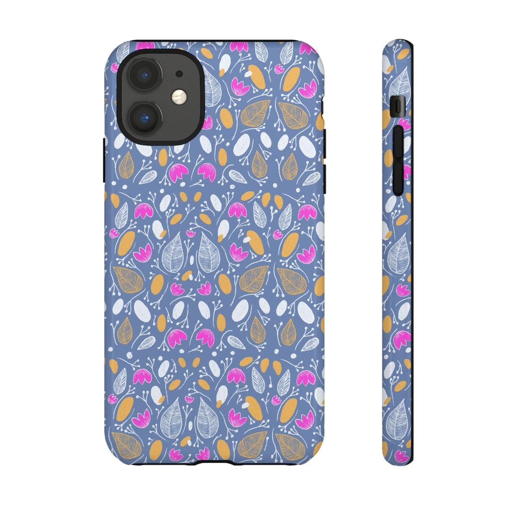 Abstract Grey Small BotanicThemed Tough Cases-Matte and Glossy Printify