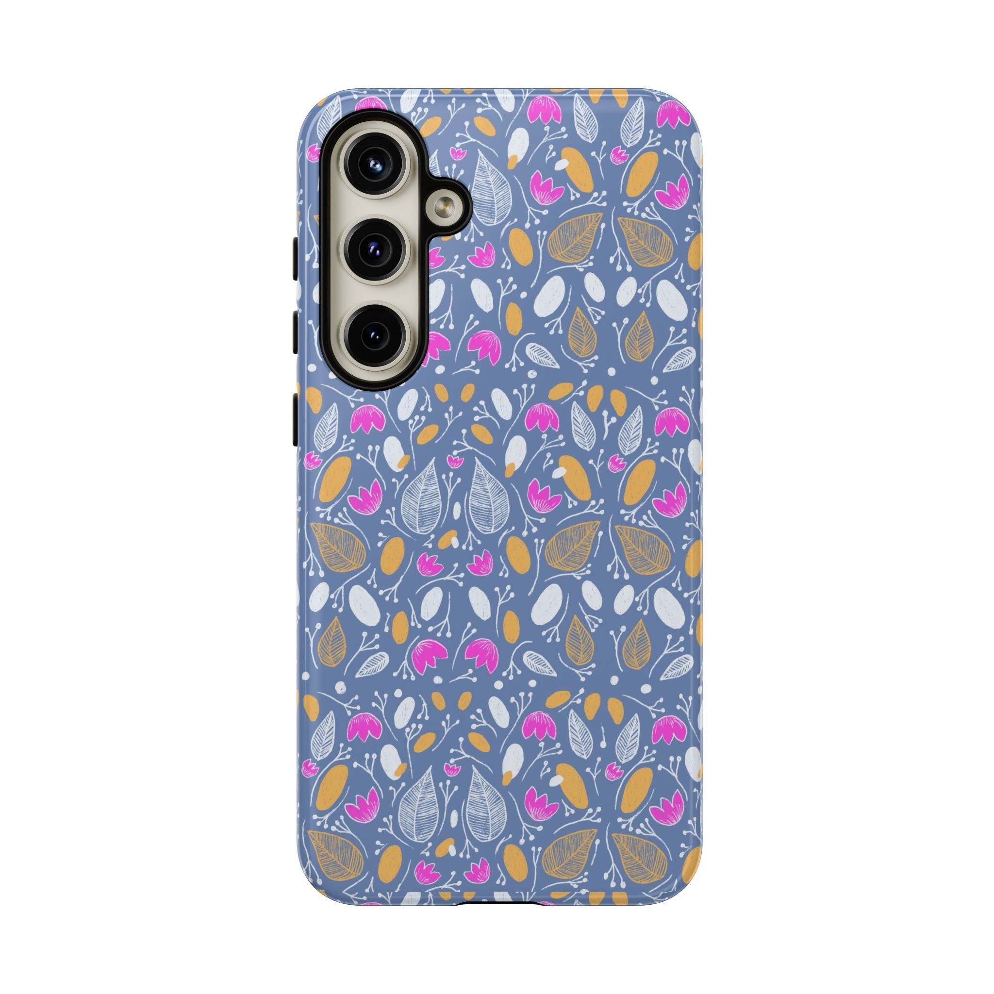 Abstract Grey Small BotanicThemed Tough Cases-Matte and Glossy Printify