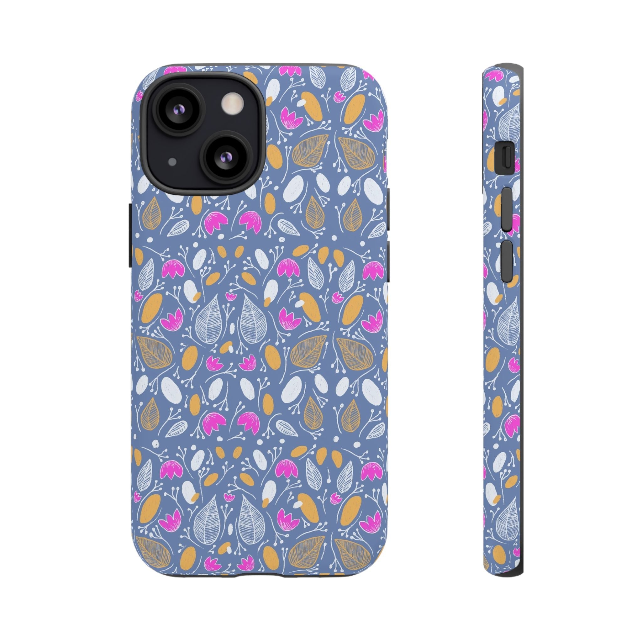 Abstract Grey Small BotanicThemed Tough Cases-Matte and Glossy Printify